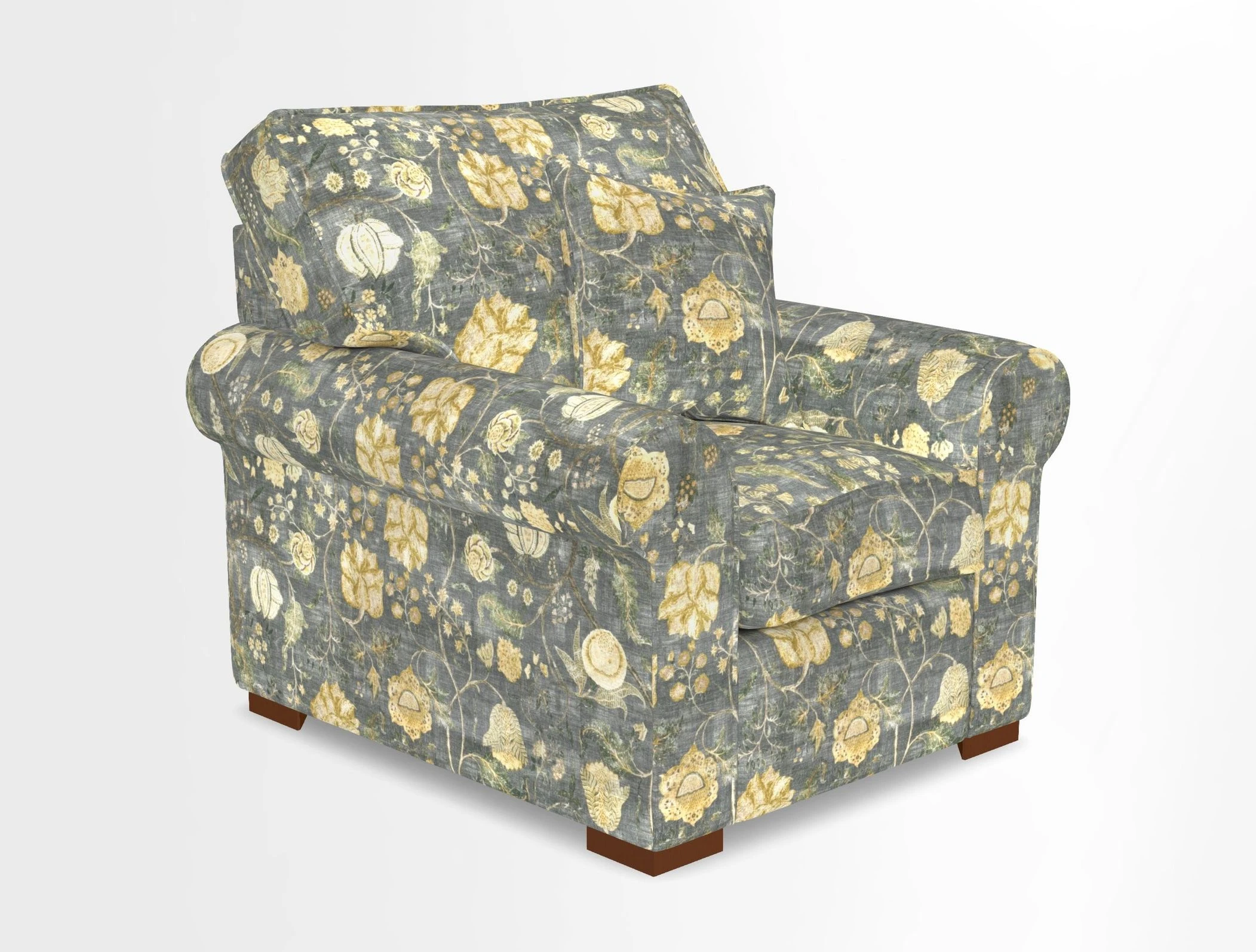 Upperton Chair in Two Tone Plain Biscuit - Loose cover option available