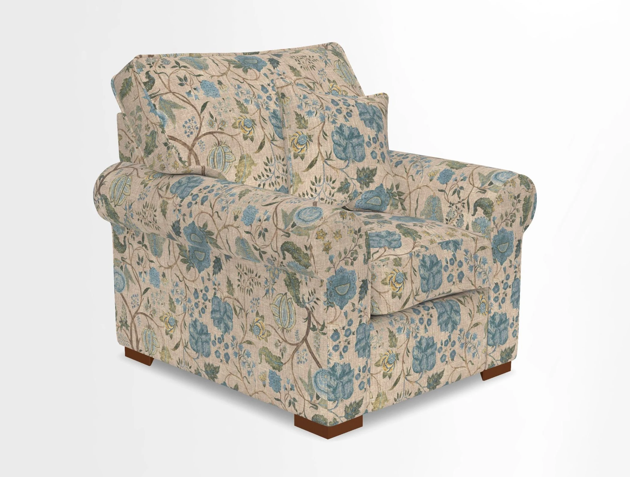 Upperton Chair in Two Tone Plain Biscuit - Loose cover option available