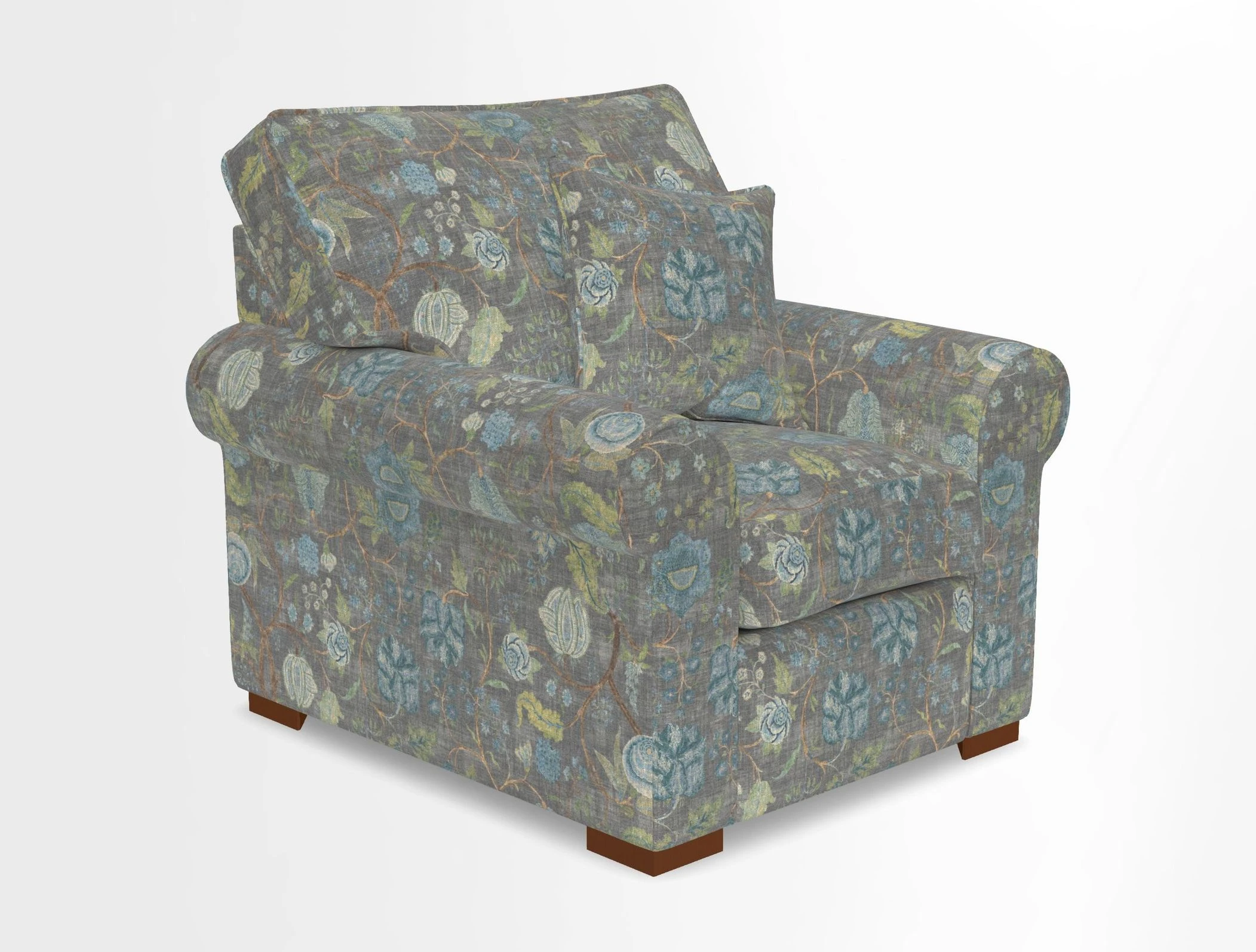 Upperton Chair in Two Tone Plain Biscuit - Loose cover option available