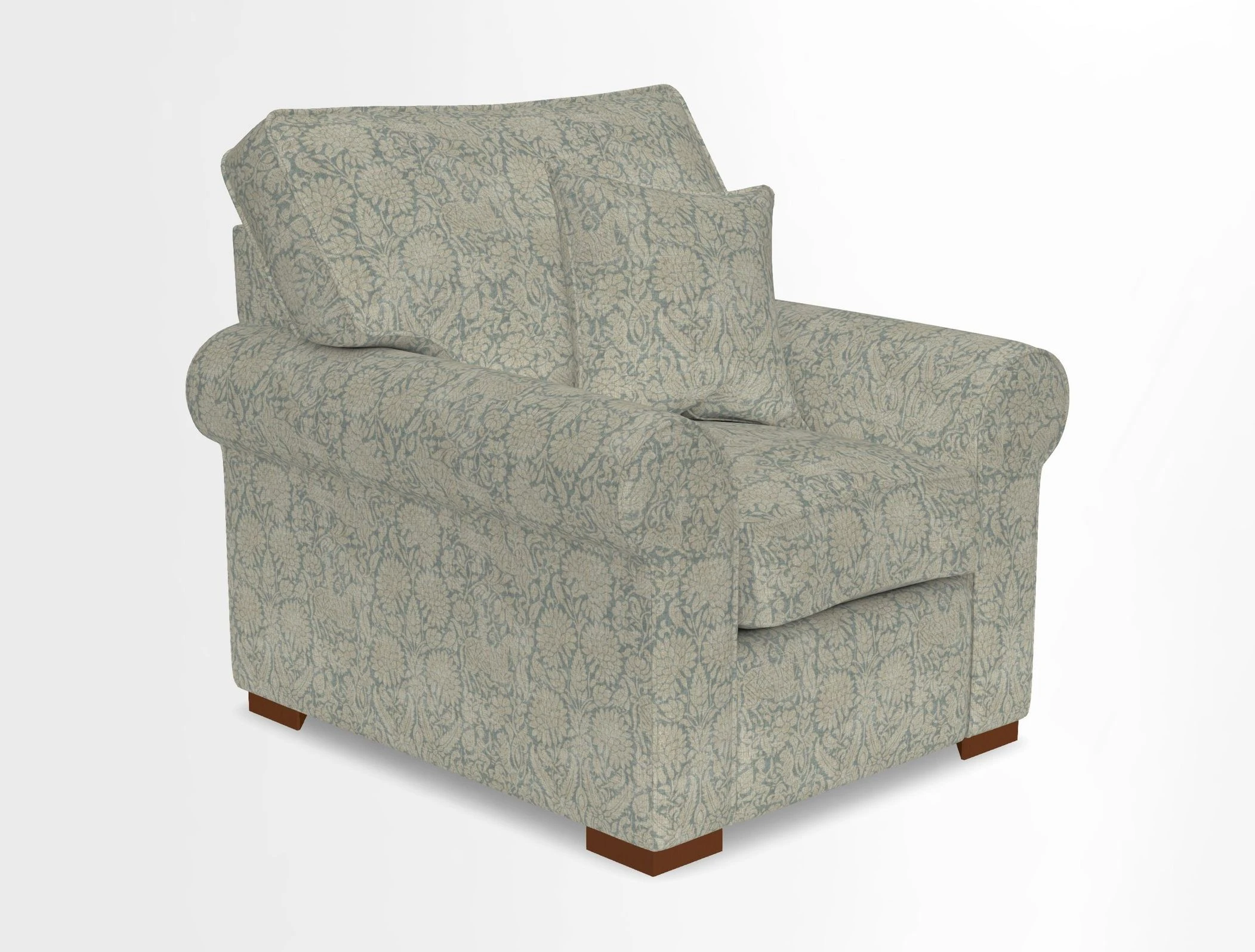 Upperton Chair in Two Tone Plain Biscuit - Loose cover option available