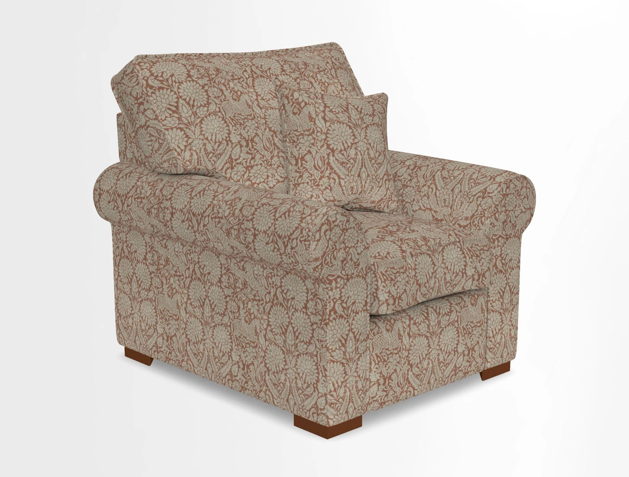 Upperton Chair in Two Tone Plain Biscuit - Loose cover option available