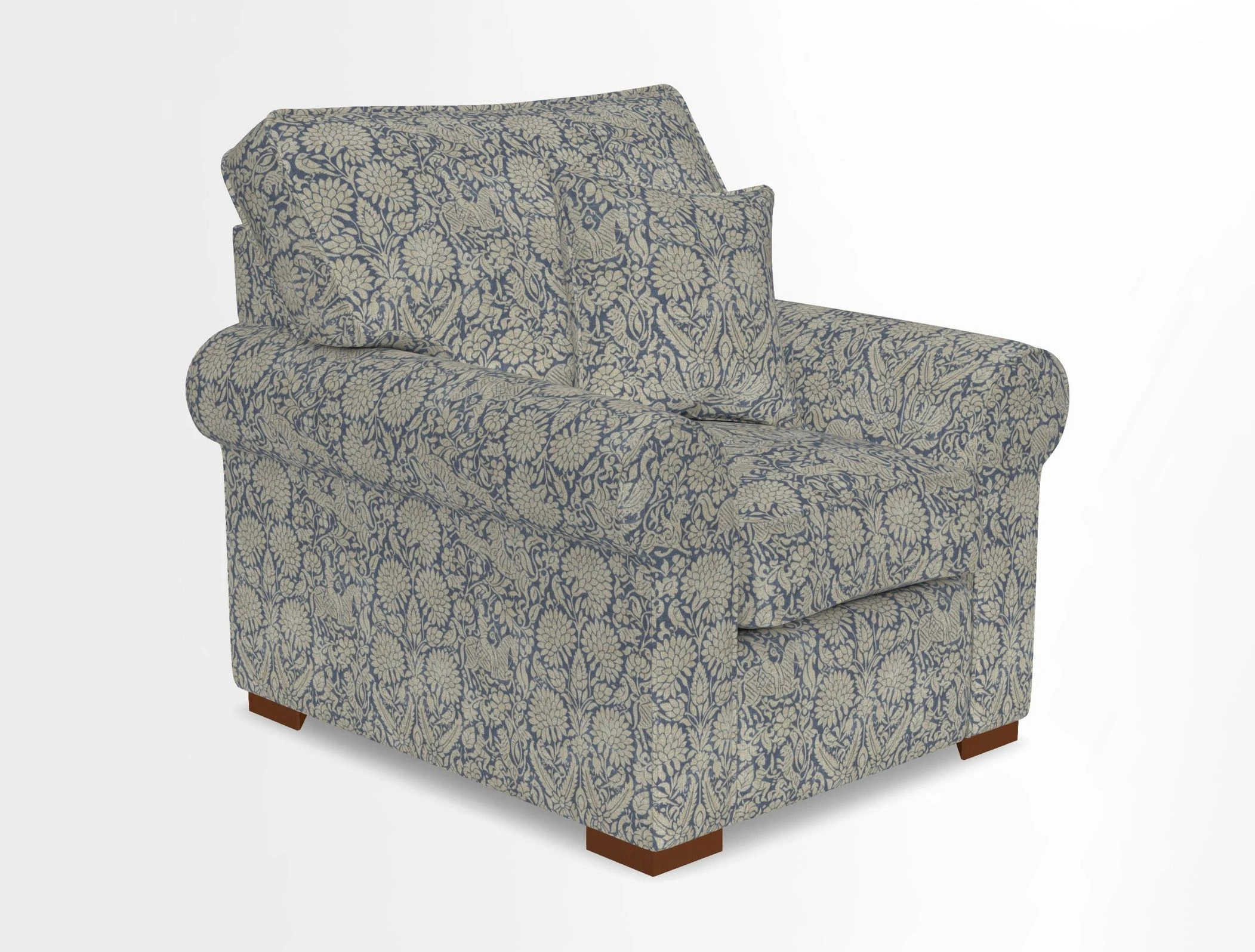 Upperton Chair in Two Tone Plain Biscuit - Loose cover option available