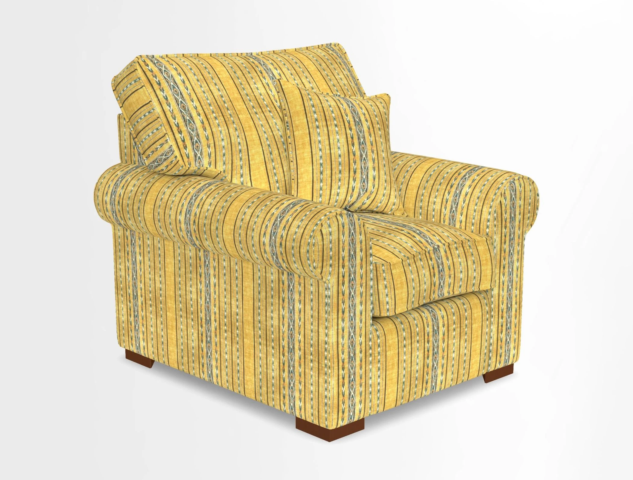 Upperton Chair in Two Tone Plain Biscuit - Loose cover option available