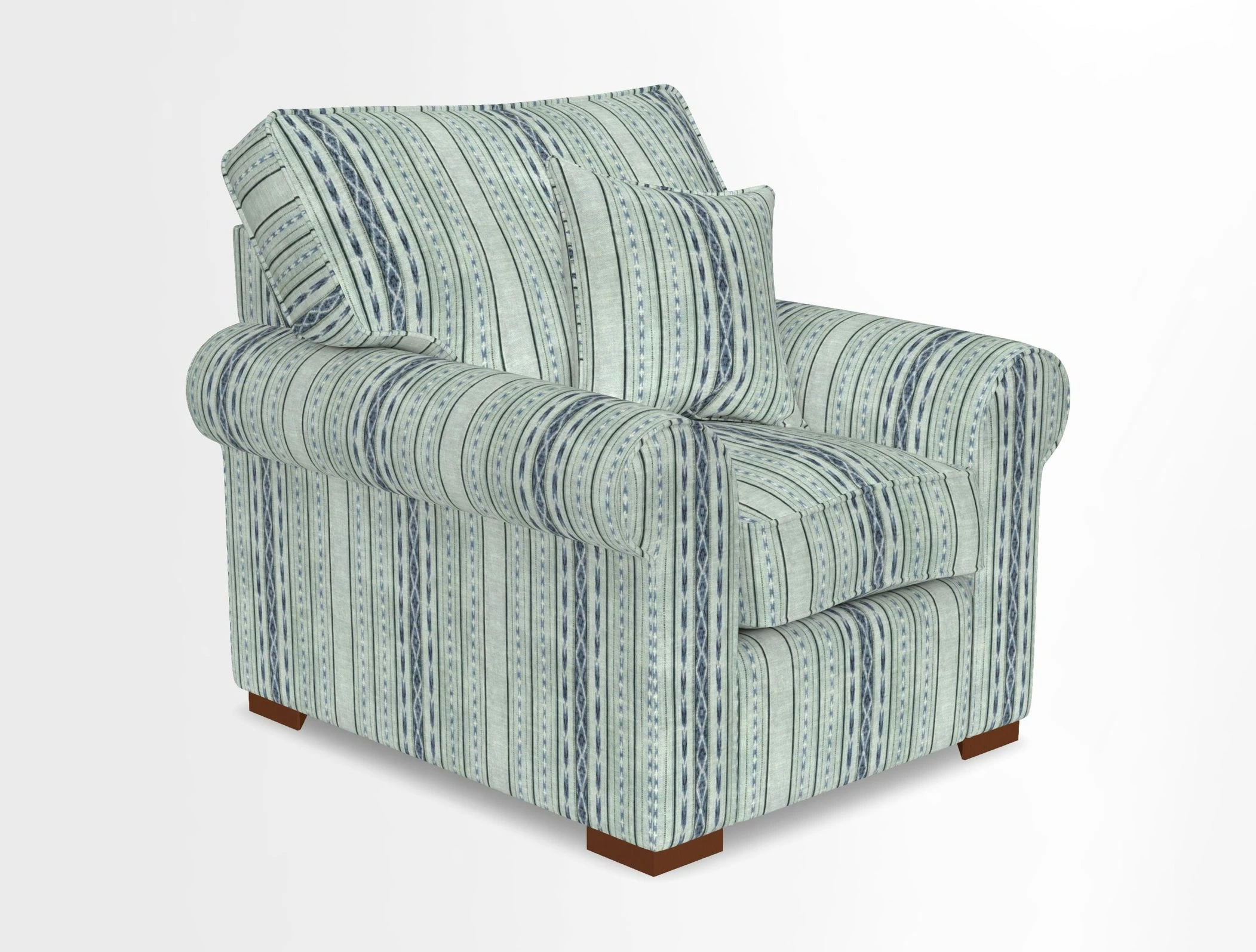 Upperton Chair in Two Tone Plain Biscuit - Loose cover option available
