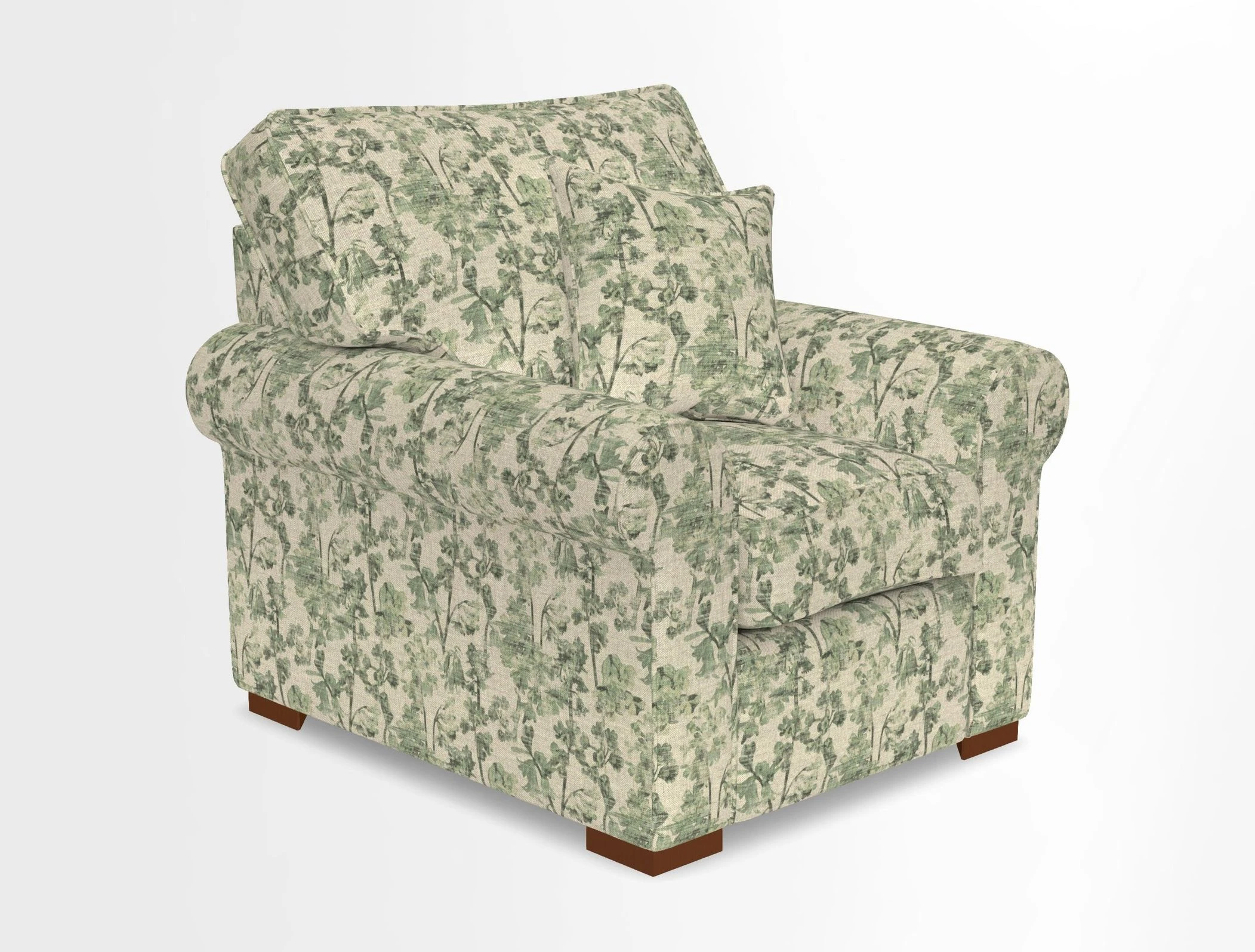 Upperton Chair in Two Tone Plain Biscuit - Loose cover option available