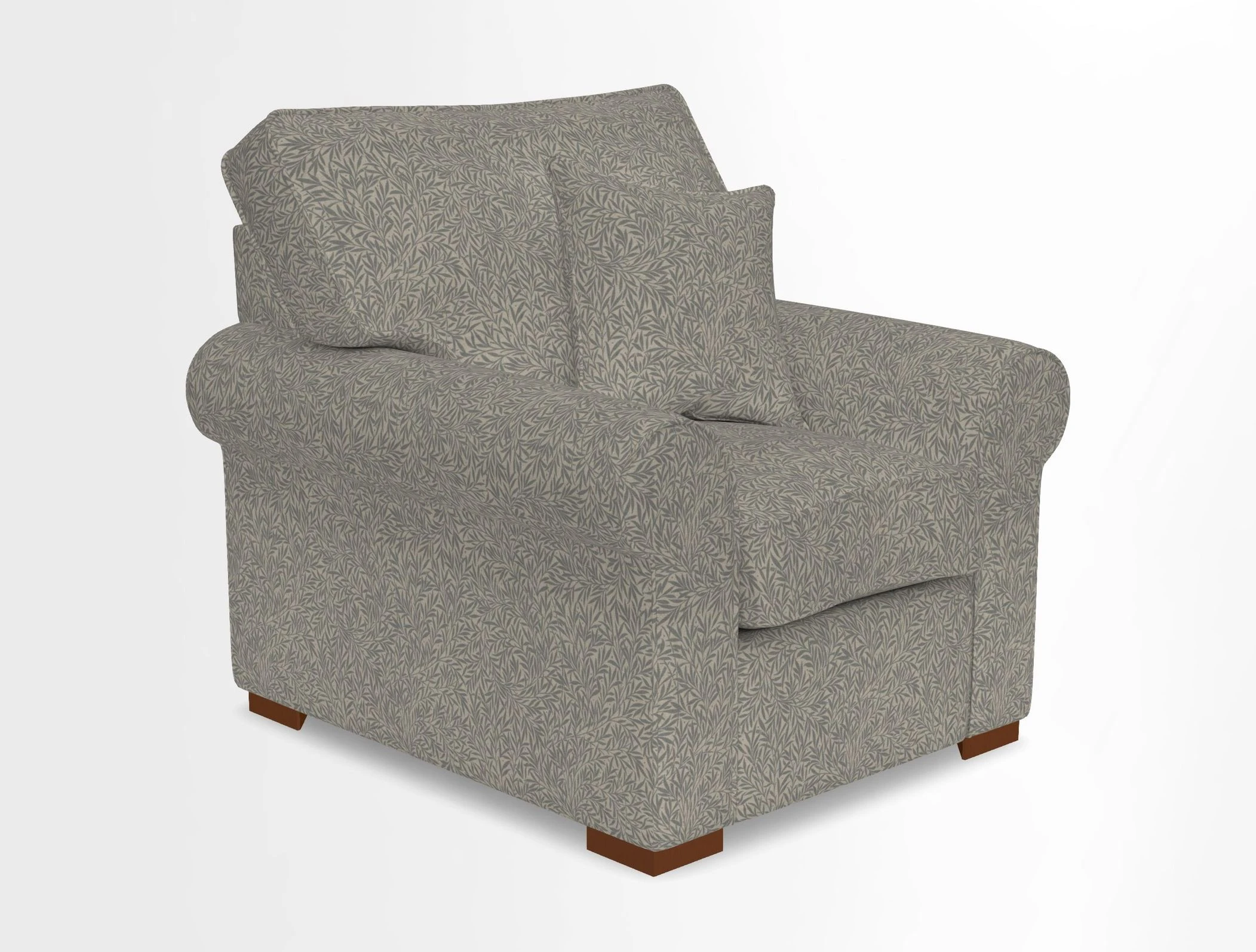 Upperton Chair in Two Tone Plain Biscuit - Loose cover option available