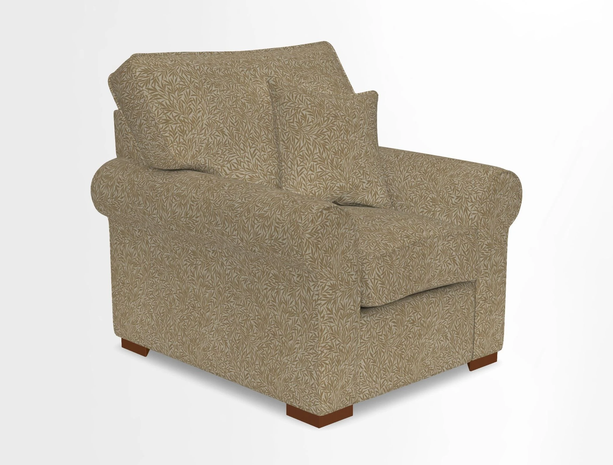 Upperton Chair in Two Tone Plain Biscuit - Loose cover option available