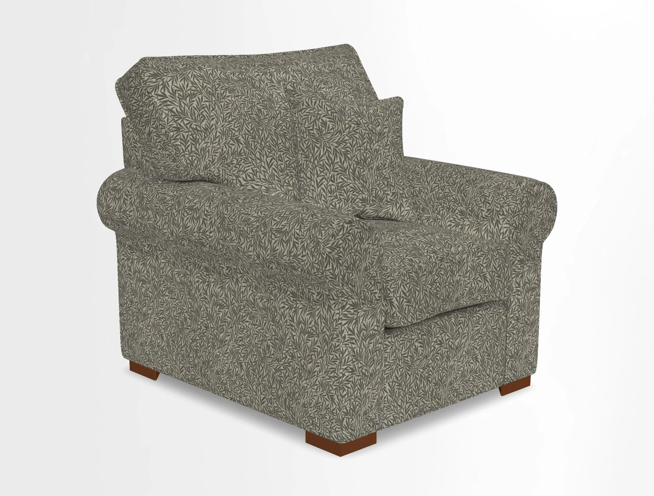 Upperton Chair in Two Tone Plain Biscuit - Loose cover option available