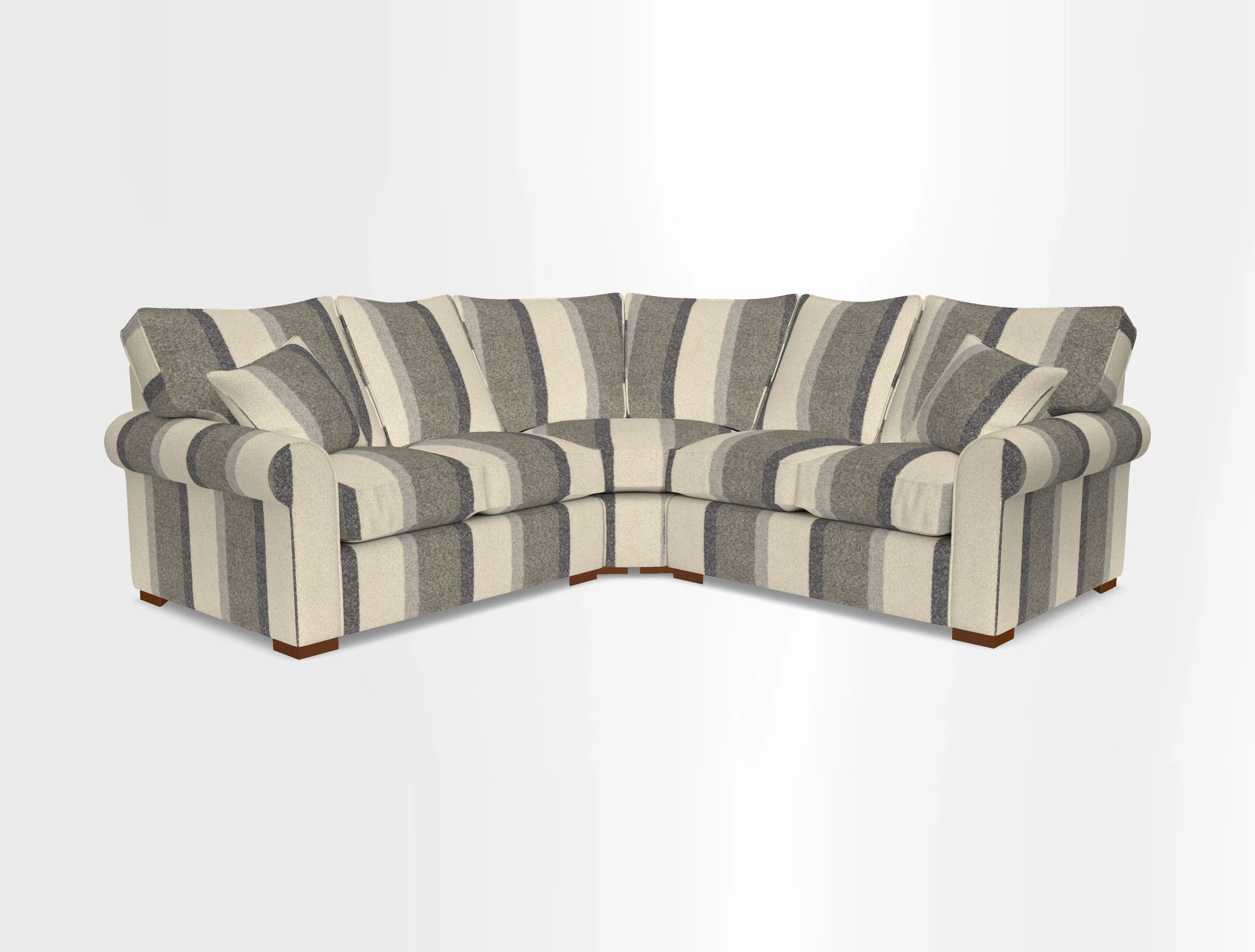 Upperton Corner Sofa RHF & LHF in Two Tone Plain Biscuit  - Loose cover option available