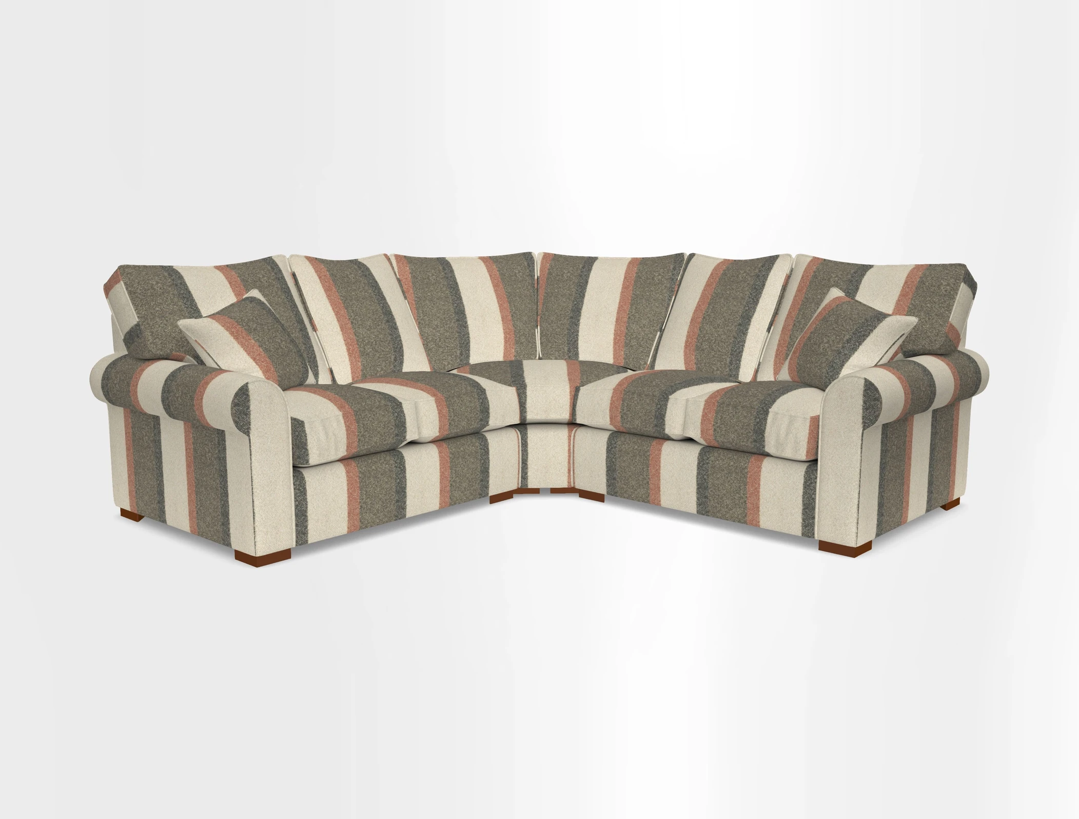 Upperton Corner Sofa RHF & LHF in Two Tone Plain Biscuit  - Loose cover option available