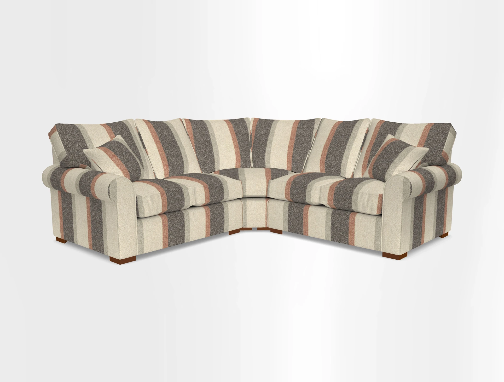 Upperton Corner Sofa RHF & LHF in Two Tone Plain Biscuit  - Loose cover option available