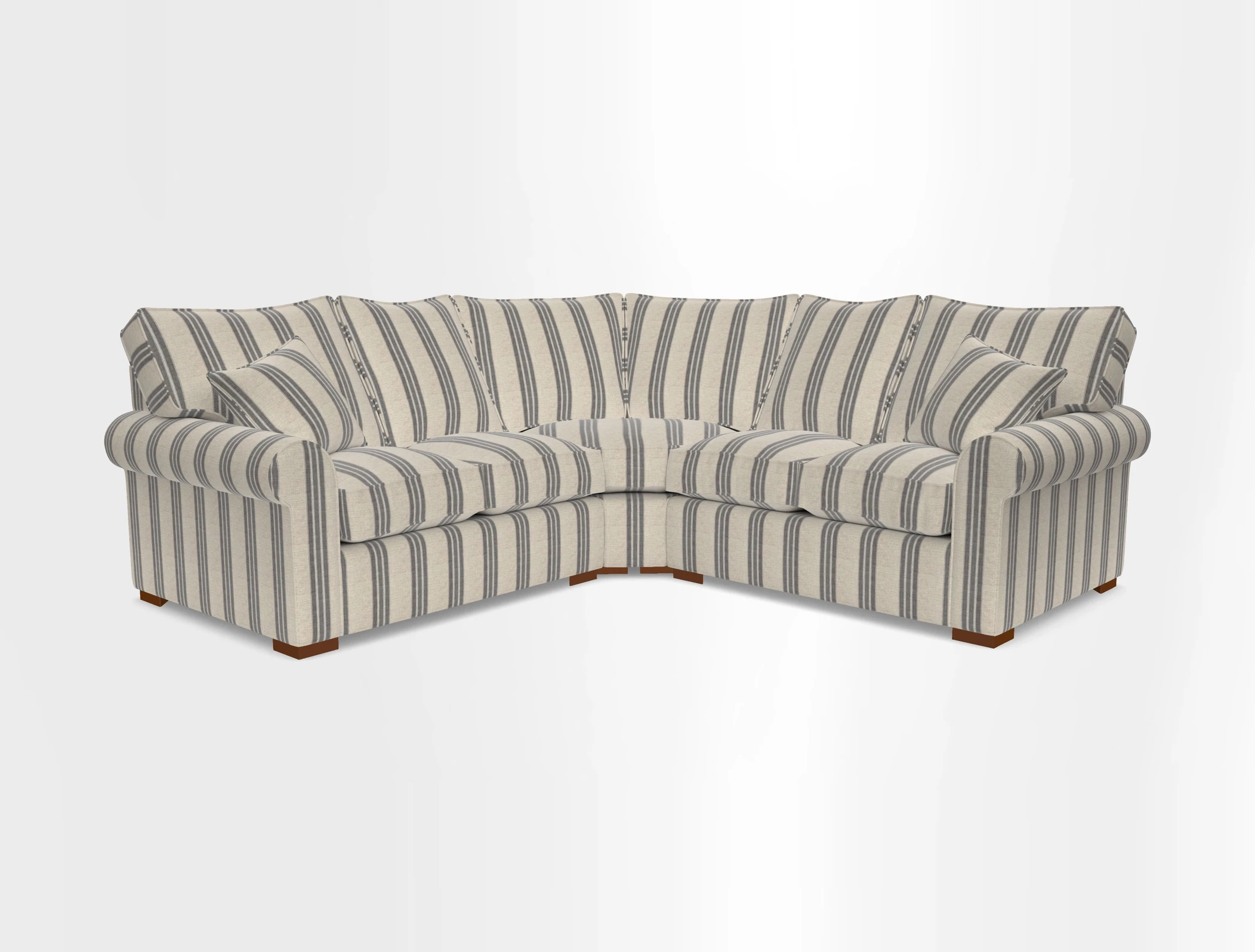 Upperton Corner Sofa RHF & LHF in Two Tone Plain Biscuit  - Loose cover option available