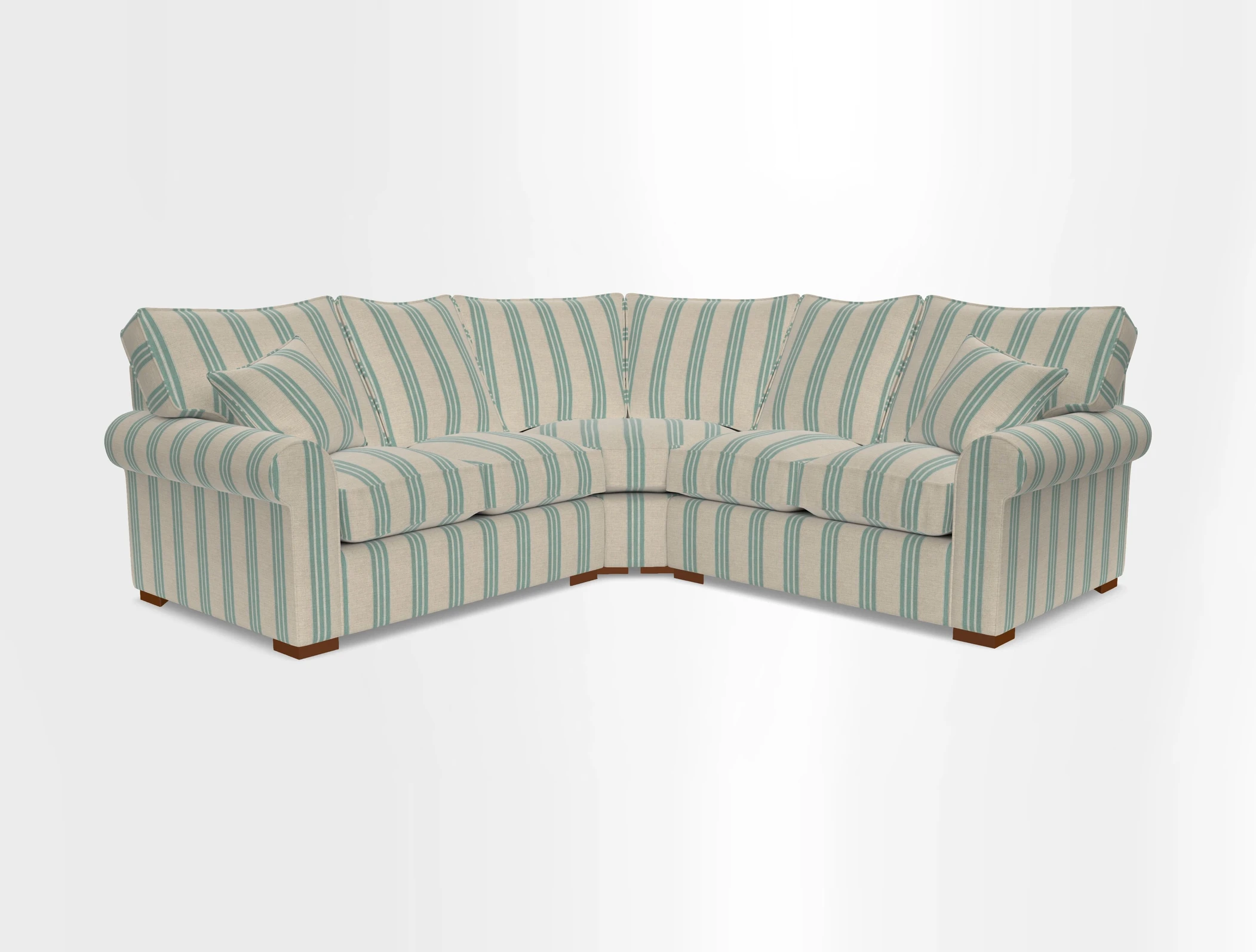 Upperton Corner Sofa RHF & LHF in Two Tone Plain Biscuit  - Loose cover option available