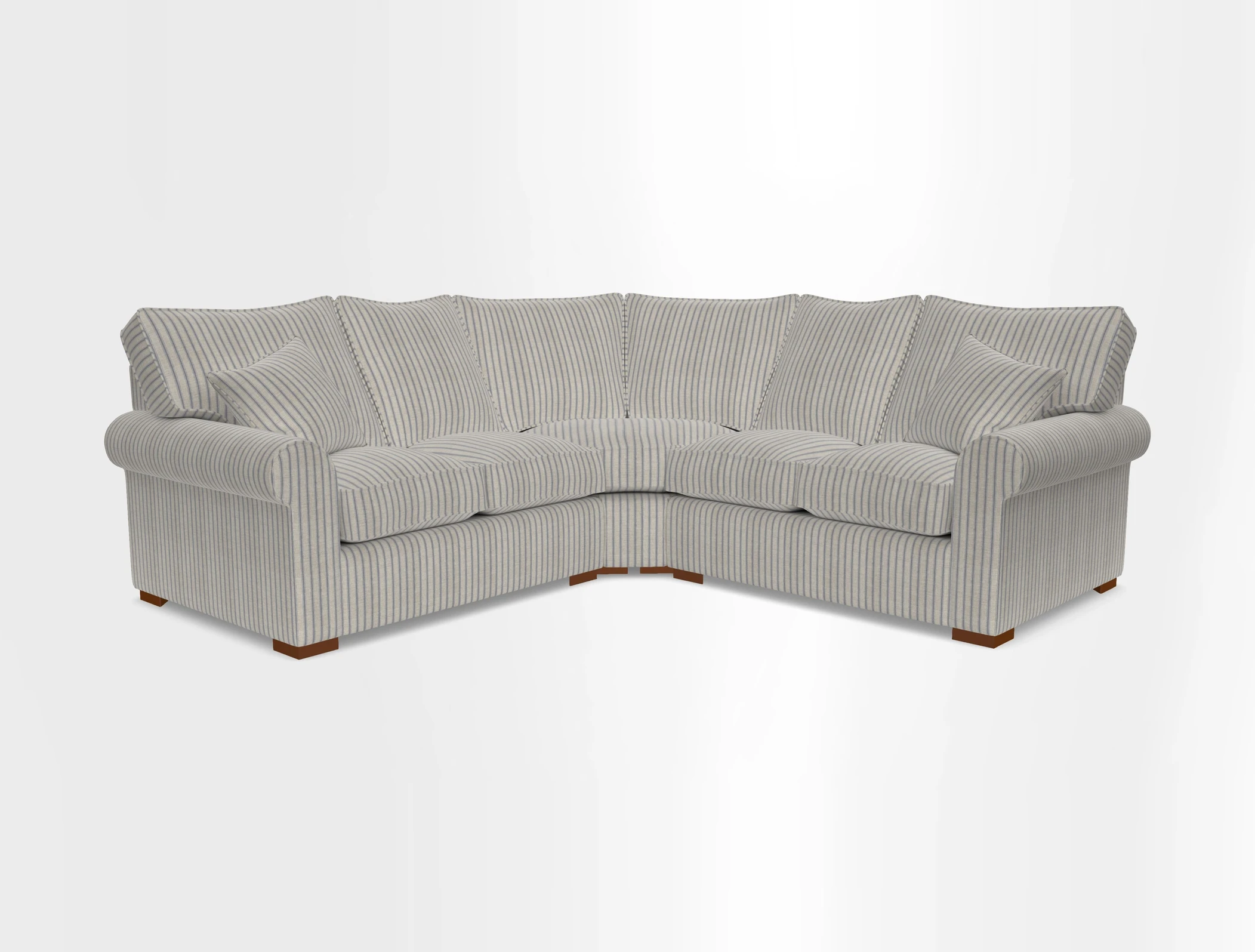 Upperton Corner Sofa RHF & LHF in Two Tone Plain Biscuit  - Loose cover option available