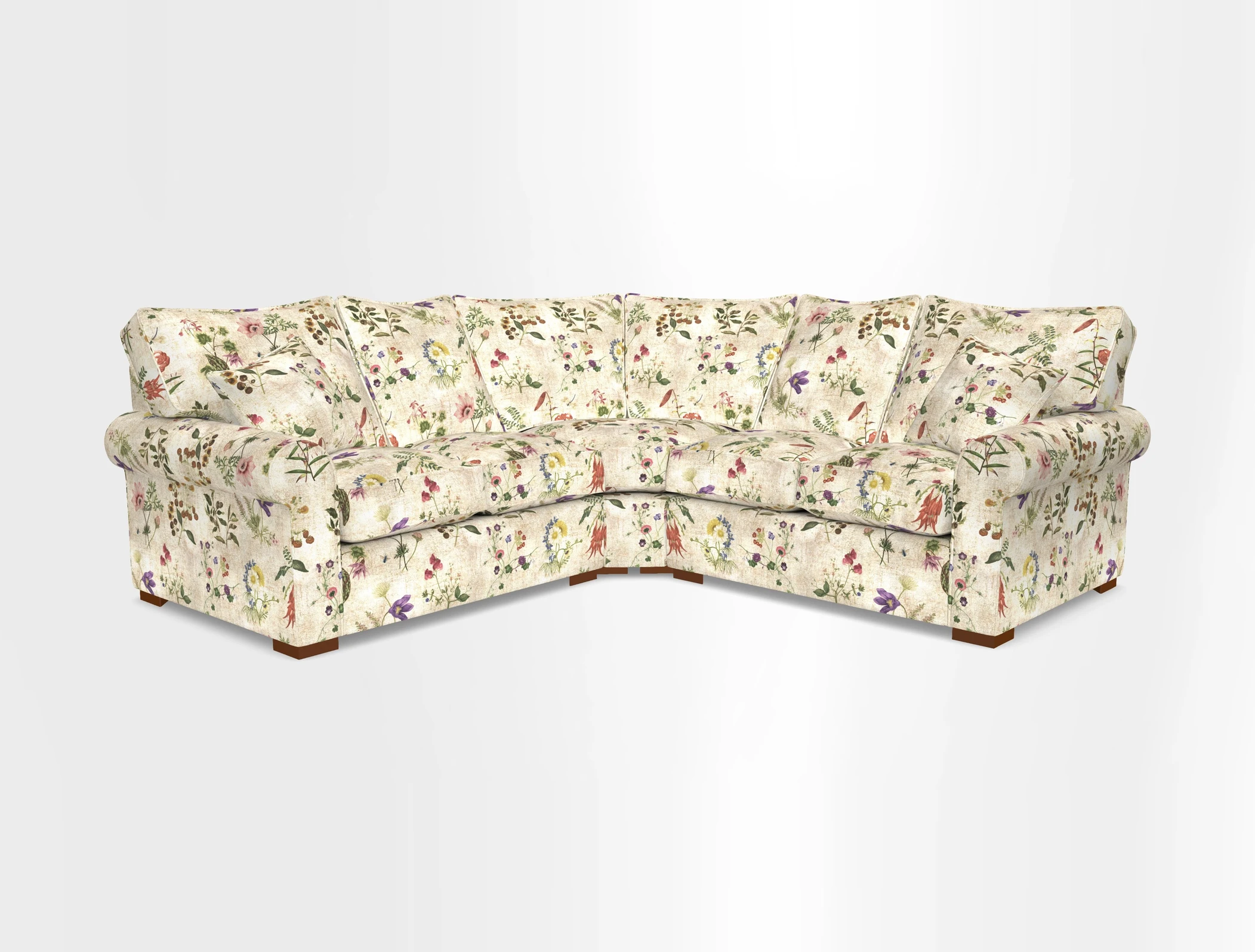 Upperton Corner Sofa RHF & LHF in Two Tone Plain Biscuit  - Loose cover option available