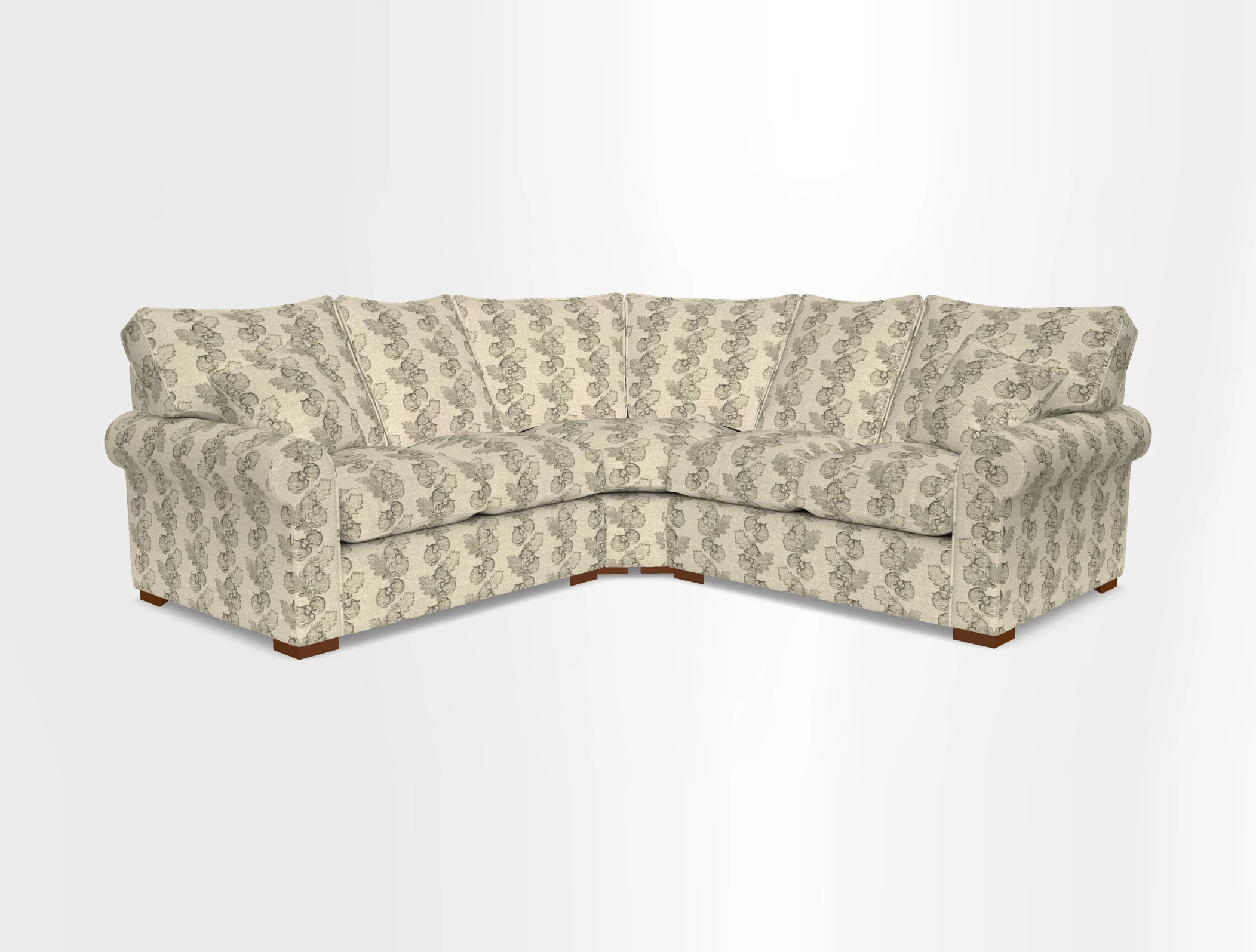 Upperton Corner Sofa RHF & LHF in Two Tone Plain Biscuit  - Loose cover option available