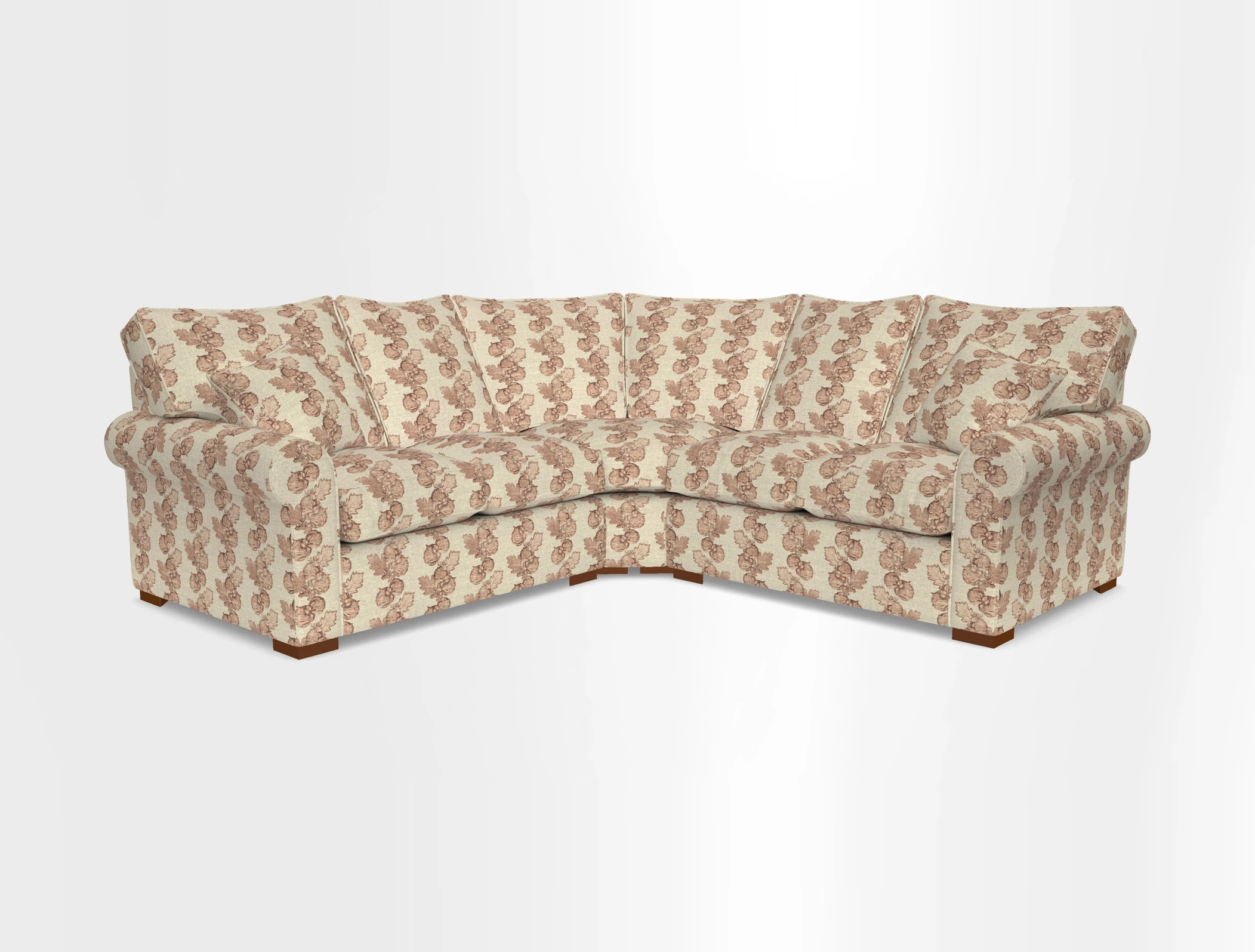 Upperton Corner Sofa RHF & LHF in Two Tone Plain Biscuit  - Loose cover option available