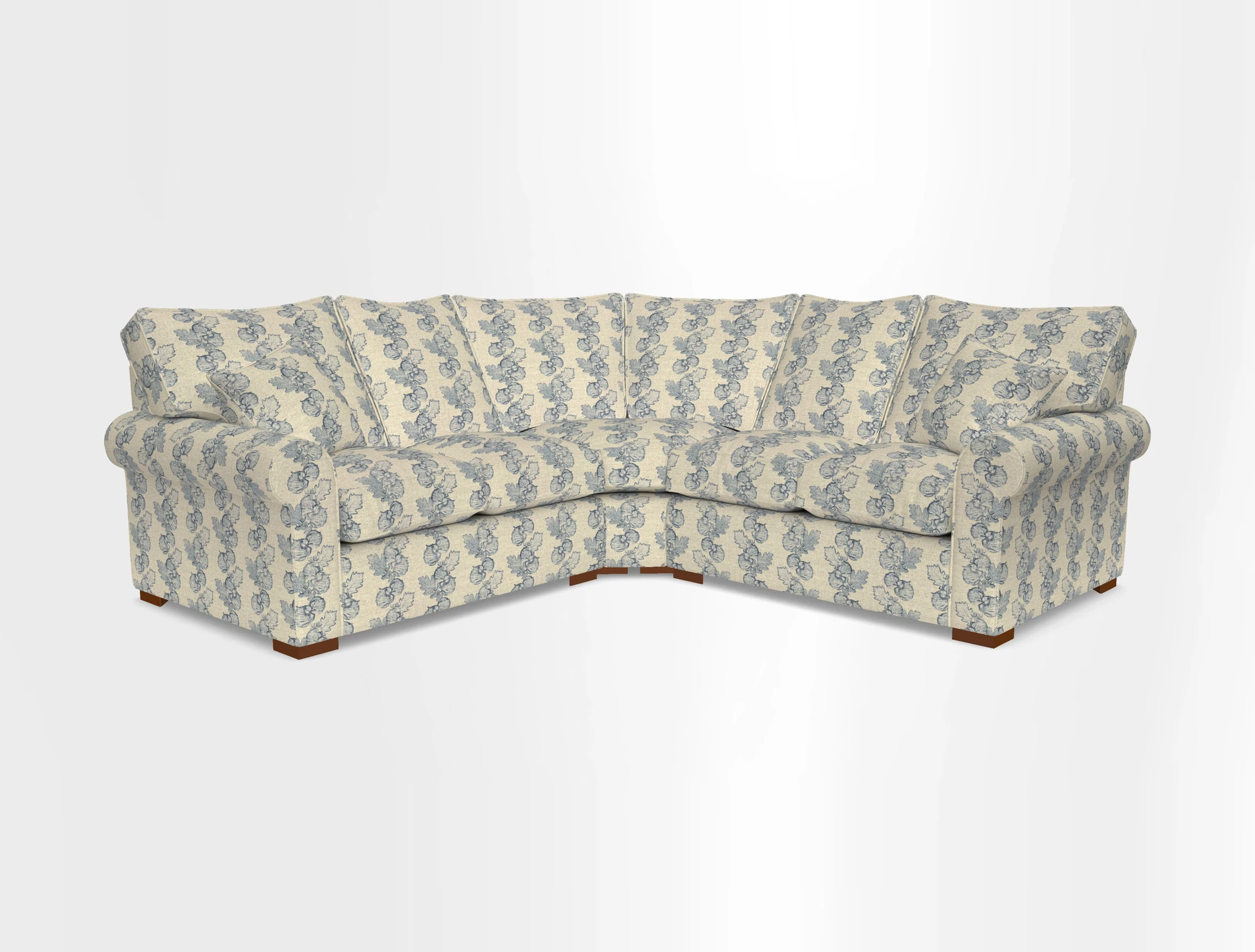 Upperton Corner Sofa RHF & LHF in Two Tone Plain Biscuit  - Loose cover option available
