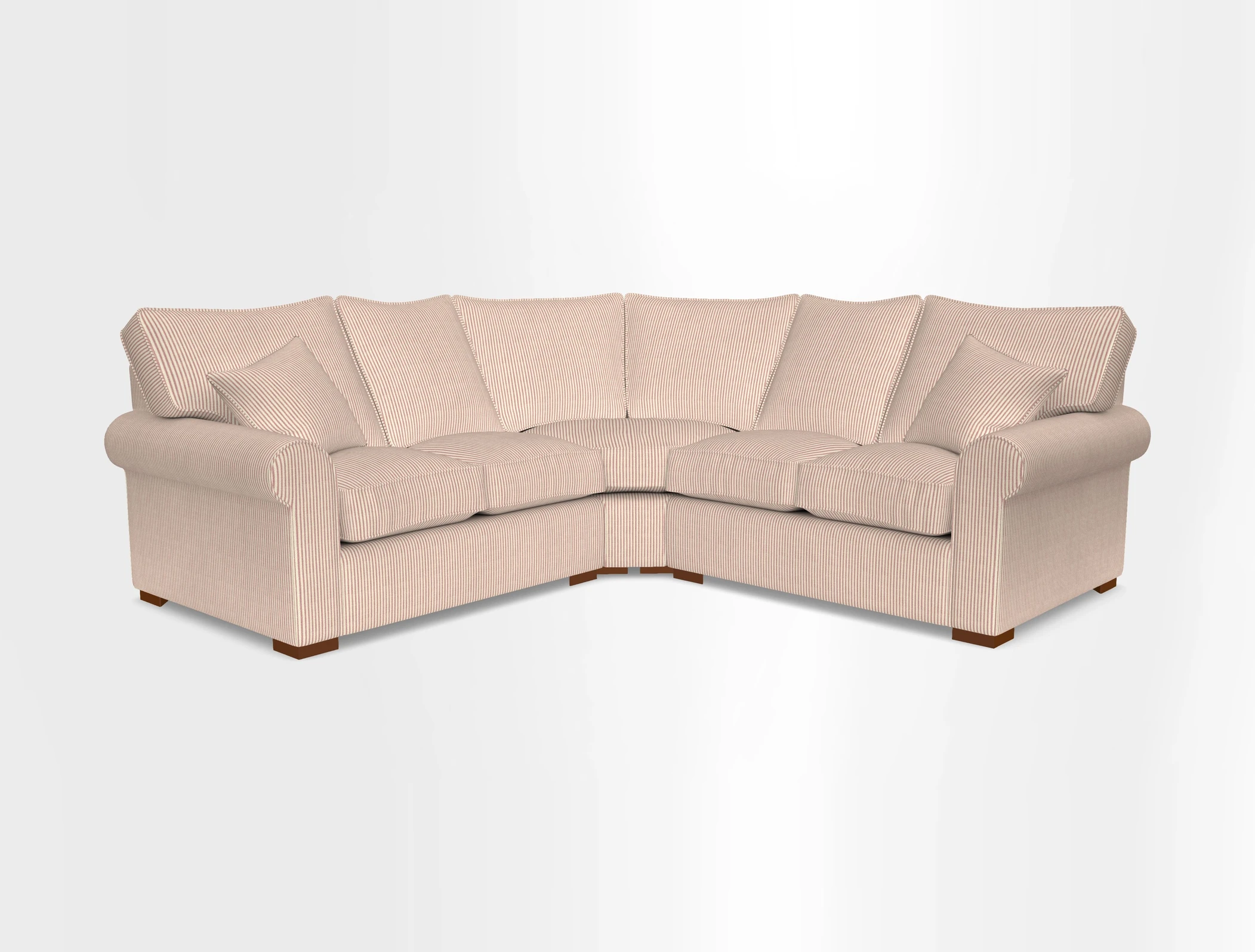 Upperton Corner Sofa RHF & LHF in Two Tone Plain Biscuit  - Loose cover option available