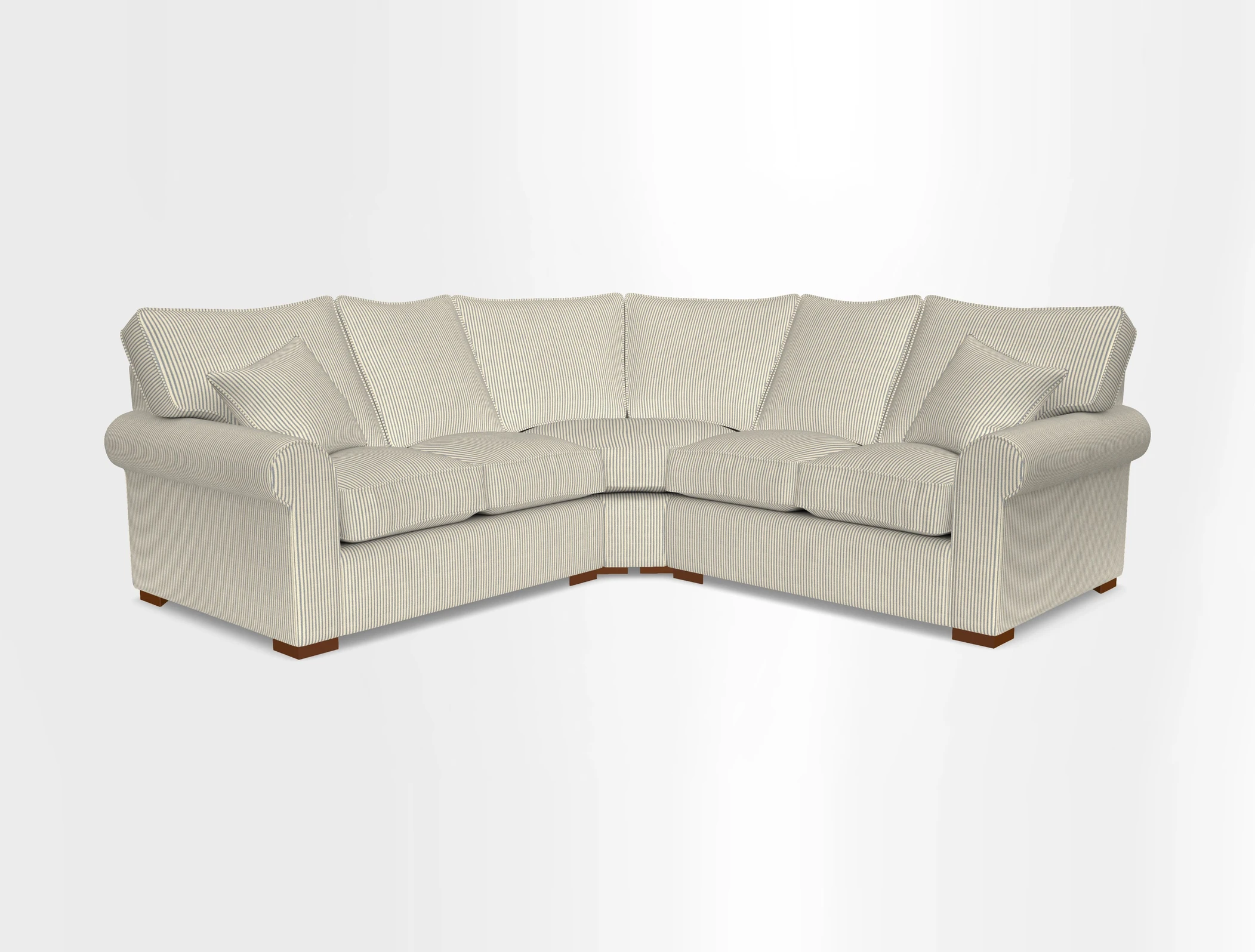 Upperton Corner Sofa RHF & LHF in Two Tone Plain Biscuit  - Loose cover option available