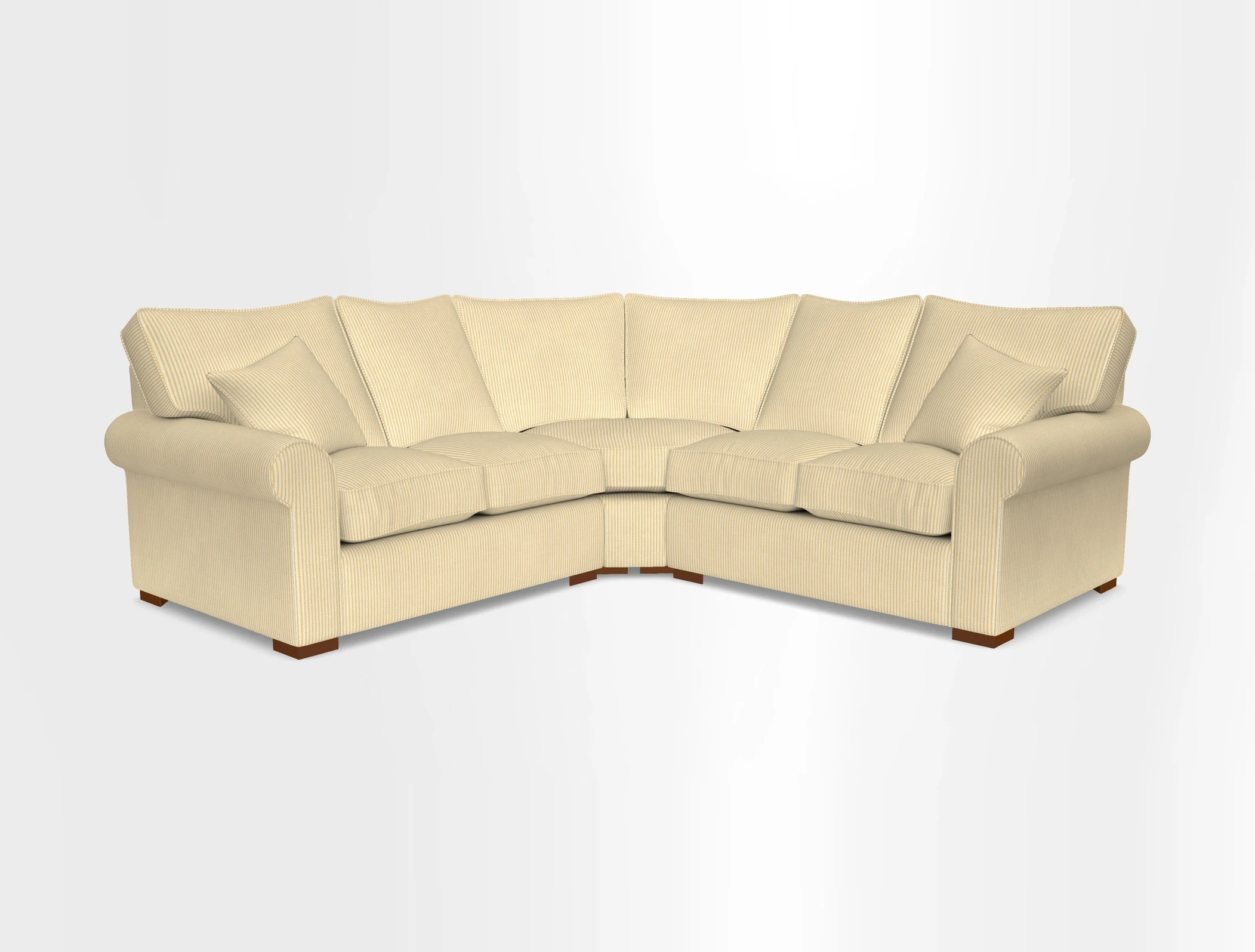 Upperton Corner Sofa RHF & LHF in Two Tone Plain Biscuit  - Loose cover option available