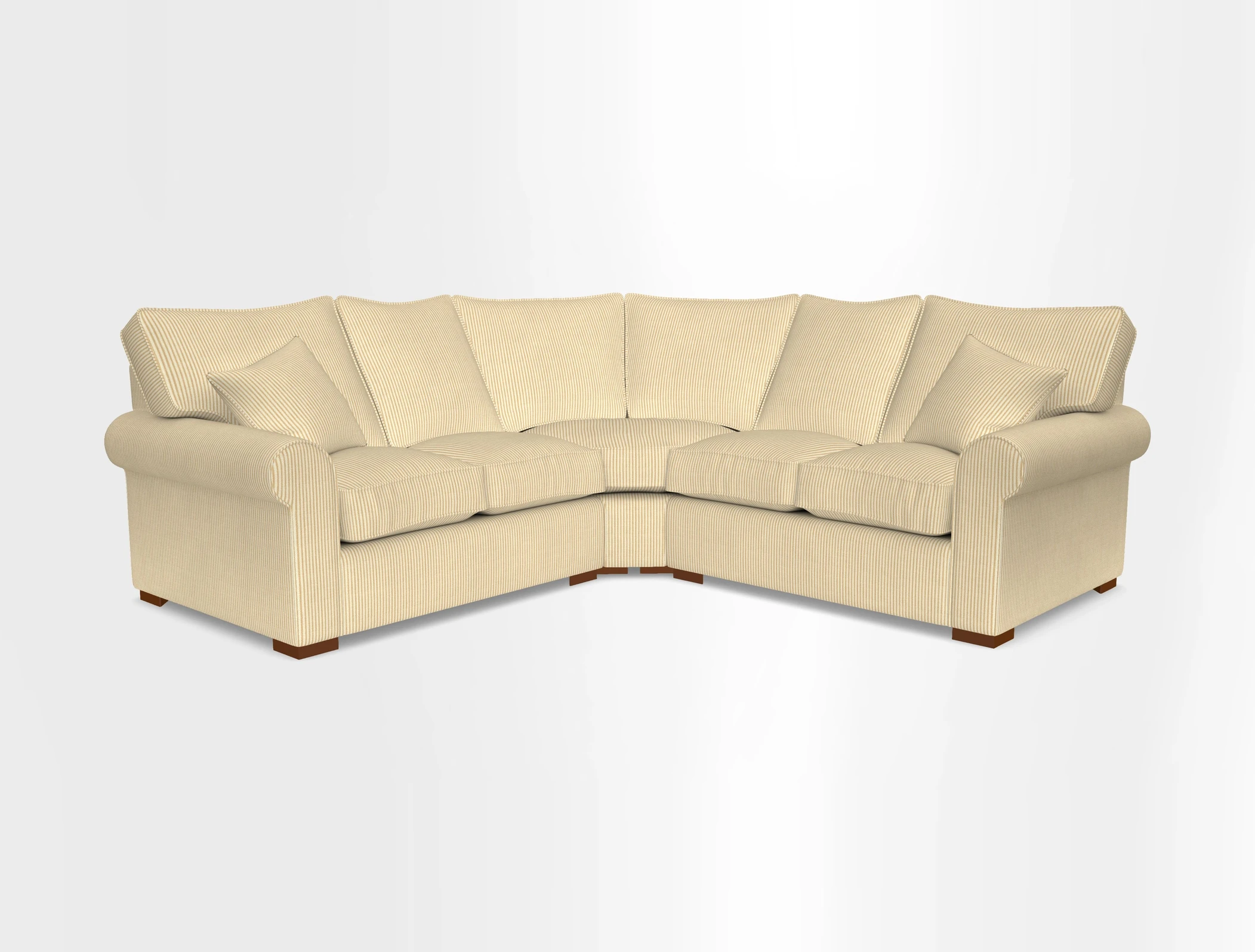 Upperton Corner Sofa RHF & LHF in Two Tone Plain Biscuit  - Loose cover option available