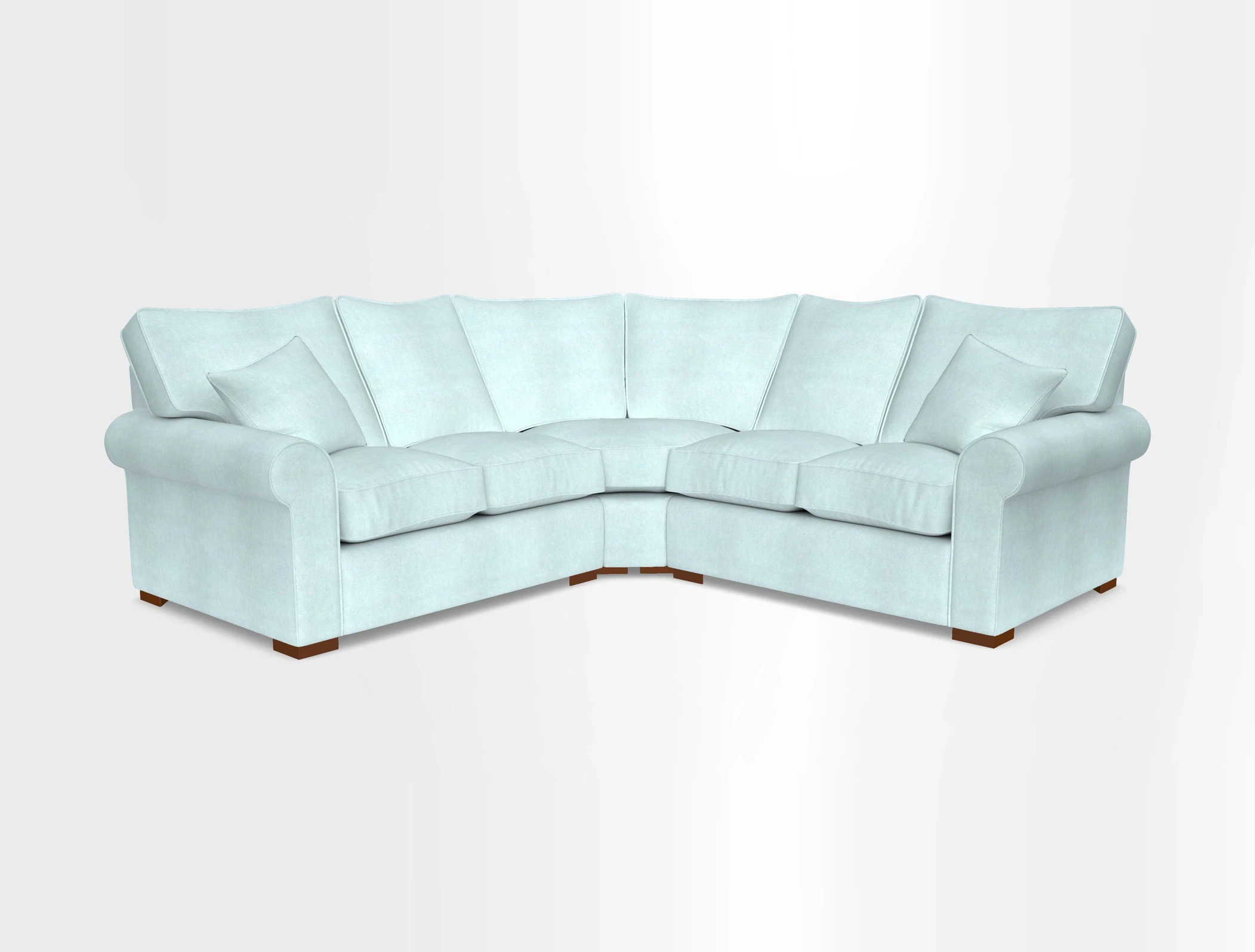 Upperton Corner Sofa RHF & LHF in Two Tone Plain Biscuit  - Loose cover option available