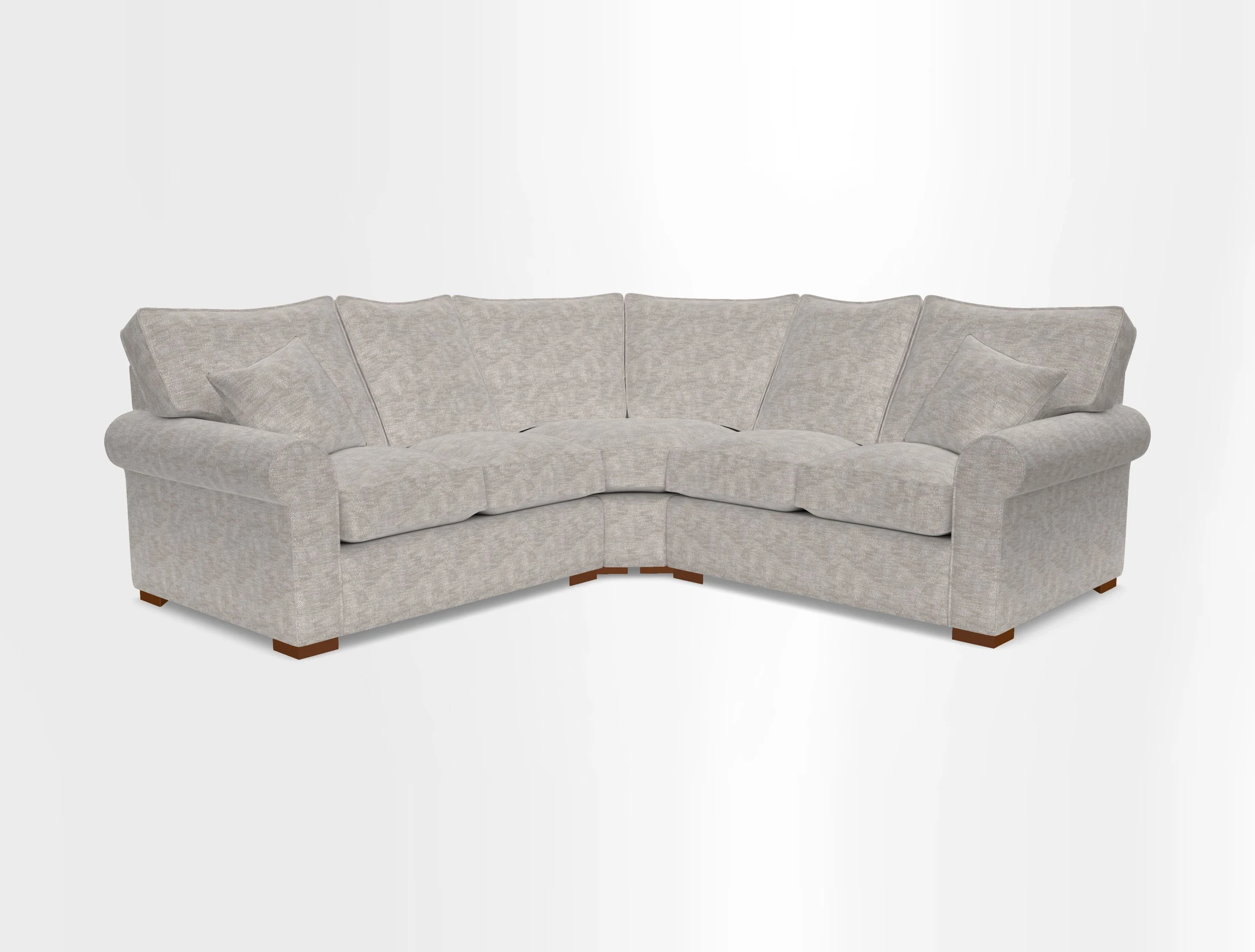 Upperton Corner Sofa RHF & LHF in Two Tone Plain Biscuit  - Loose cover option available