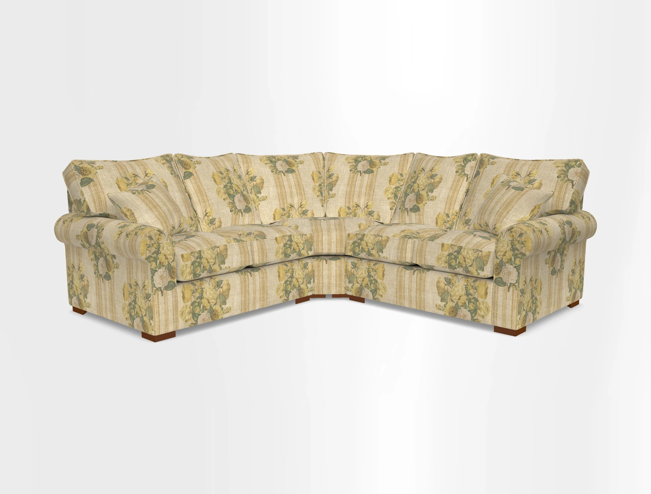 Upperton Corner Sofa RHF & LHF in Two Tone Plain Biscuit  - Loose cover option available