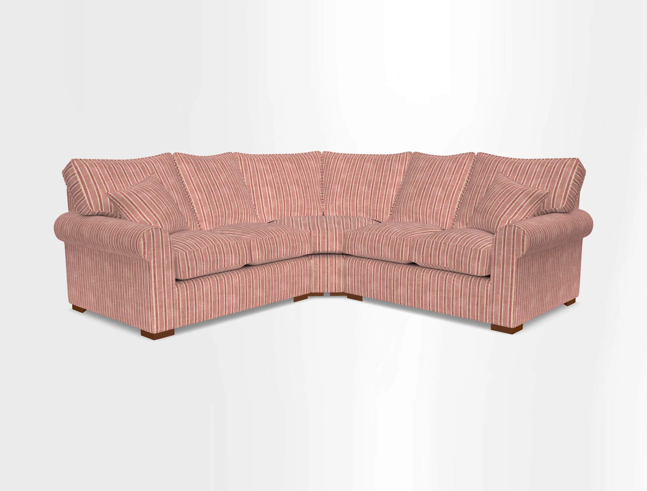 Upperton Corner Sofa RHF & LHF in Two Tone Plain Biscuit  - Loose cover option available