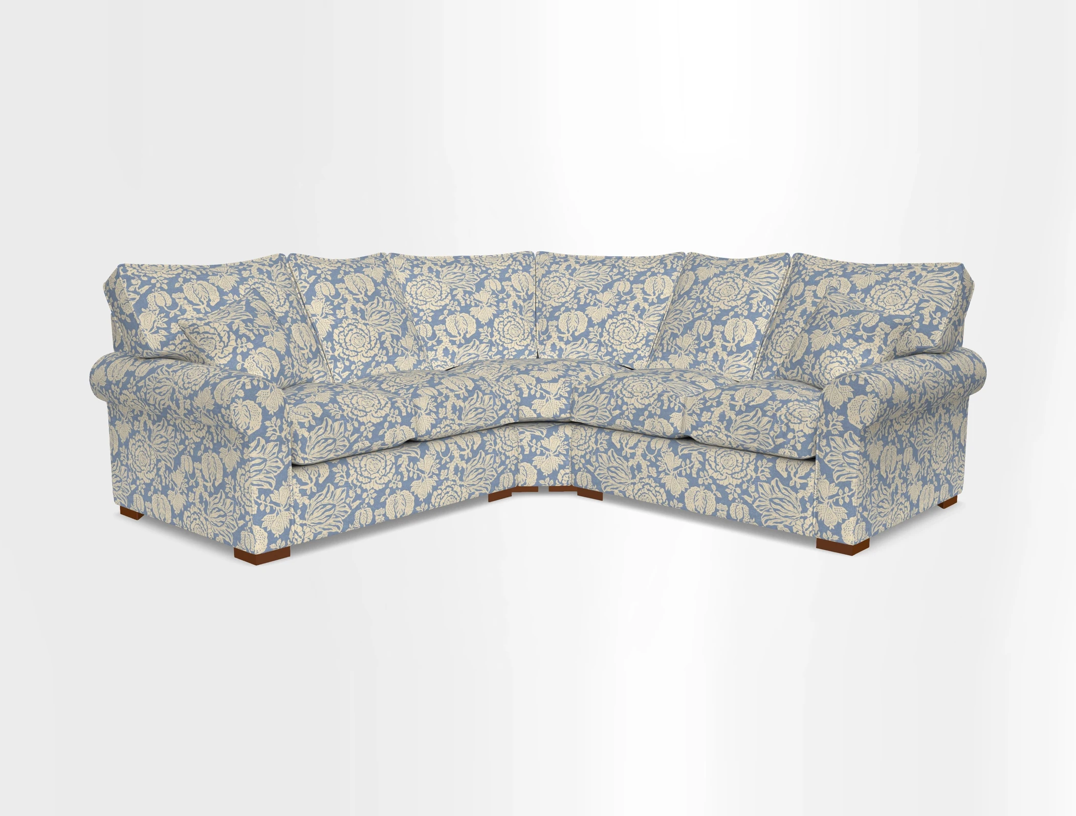 Upperton Corner Sofa RHF & LHF in Two Tone Plain Biscuit  - Loose cover option available