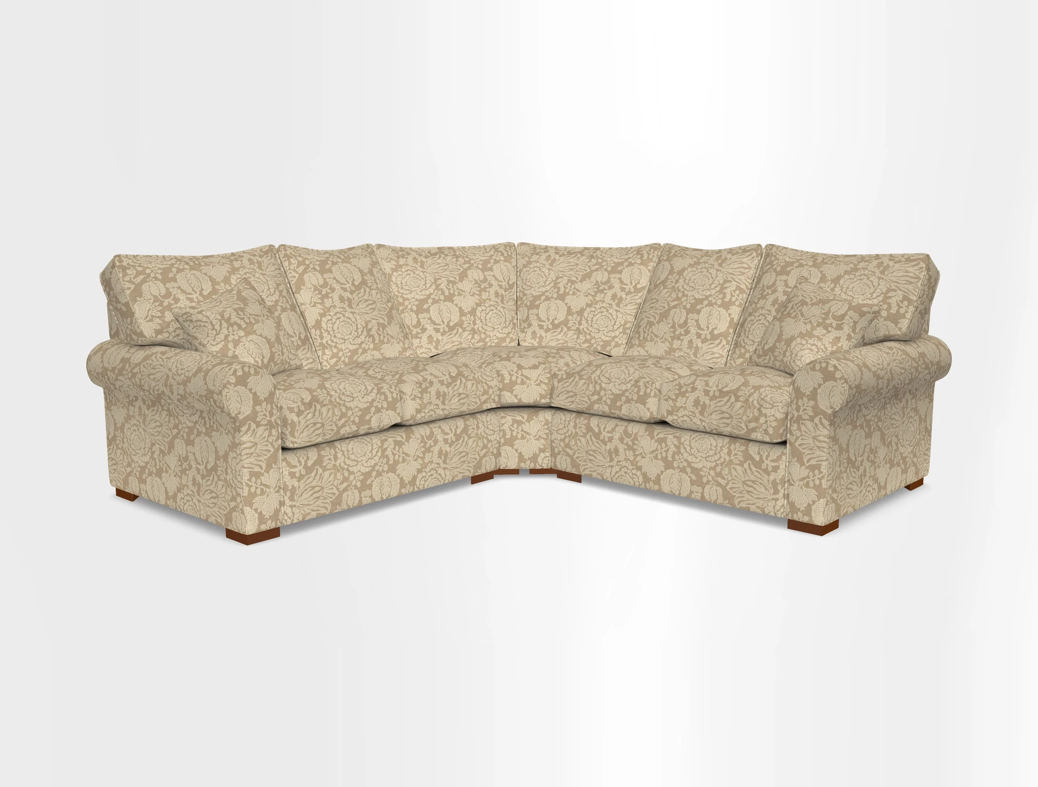Upperton Corner Sofa RHF & LHF in Two Tone Plain Biscuit  - Loose cover option available