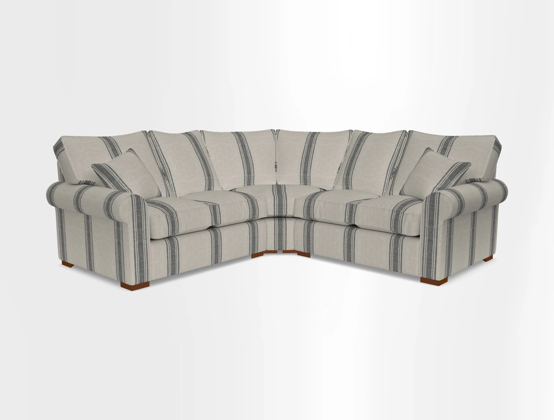 Upperton Corner Sofa RHF & LHF in Two Tone Plain Biscuit  - Loose cover option available