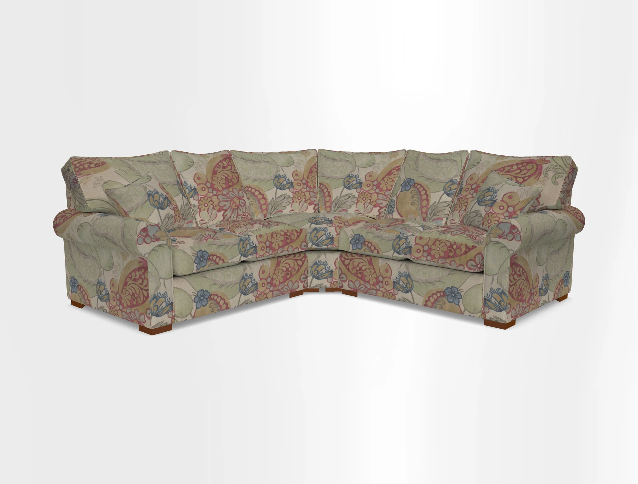 Upperton Corner Sofa RHF & LHF in Two Tone Plain Biscuit  - Loose cover option available