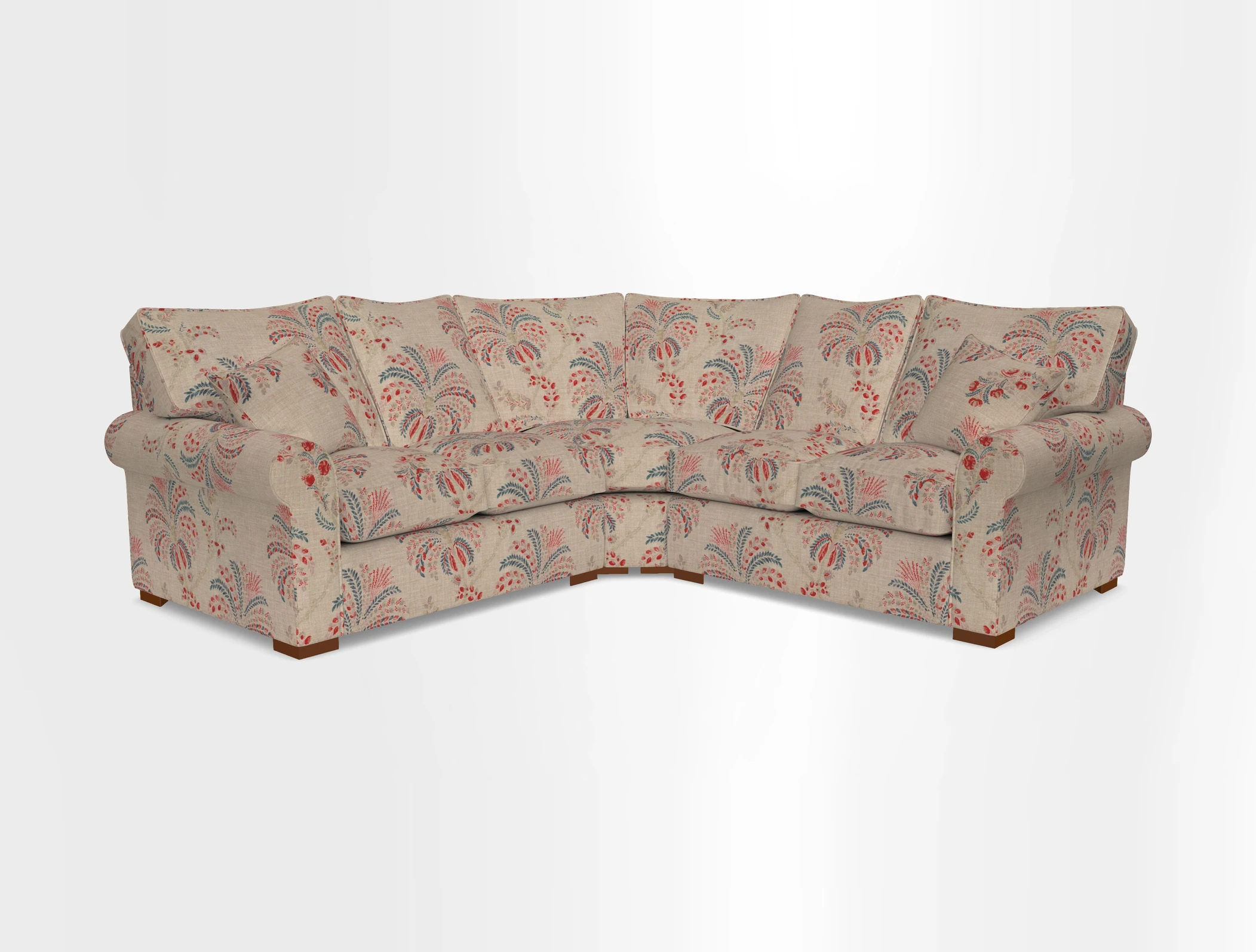 Upperton Corner Sofa RHF & LHF in Two Tone Plain Biscuit  - Loose cover option available