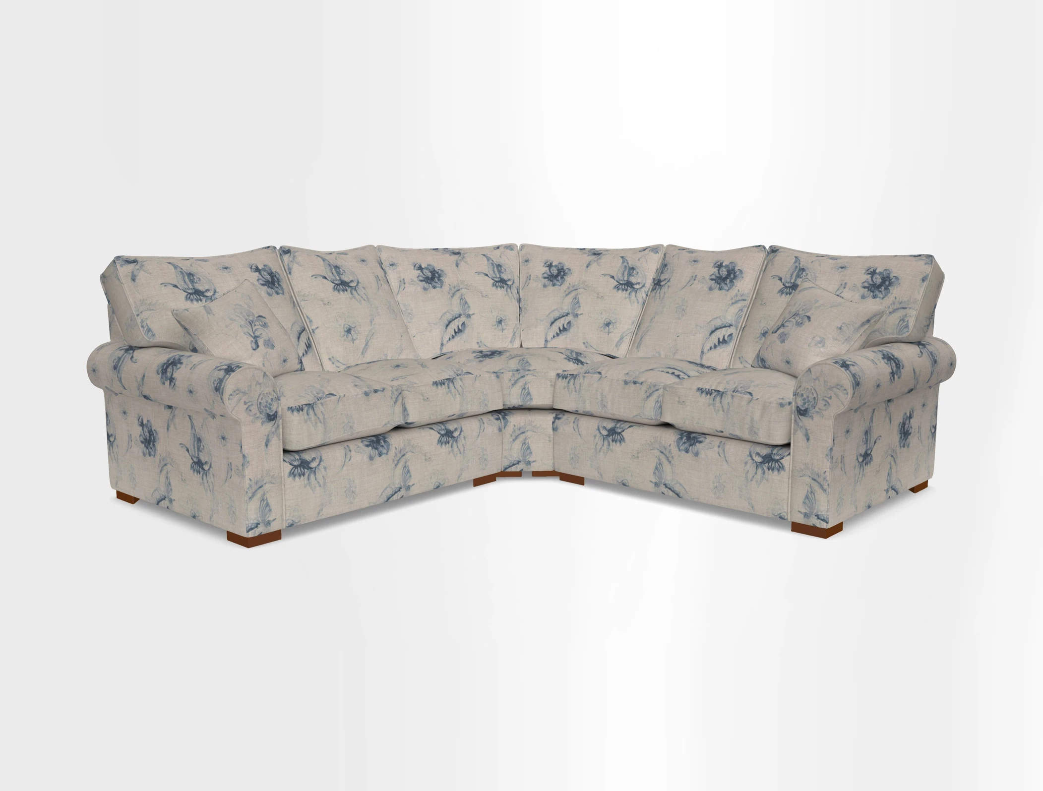 Upperton Corner Sofa RHF & LHF in Two Tone Plain Biscuit  - Loose cover option available