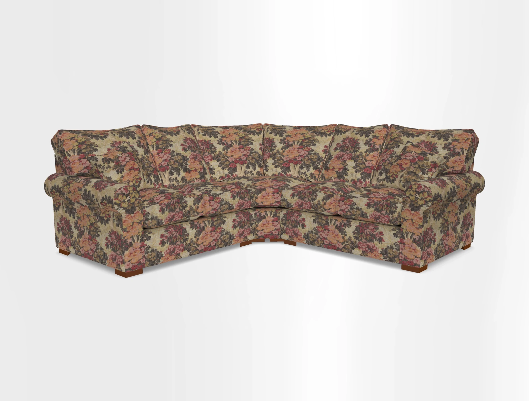 Upperton Corner Sofa RHF & LHF in Two Tone Plain Biscuit  - Loose cover option available
