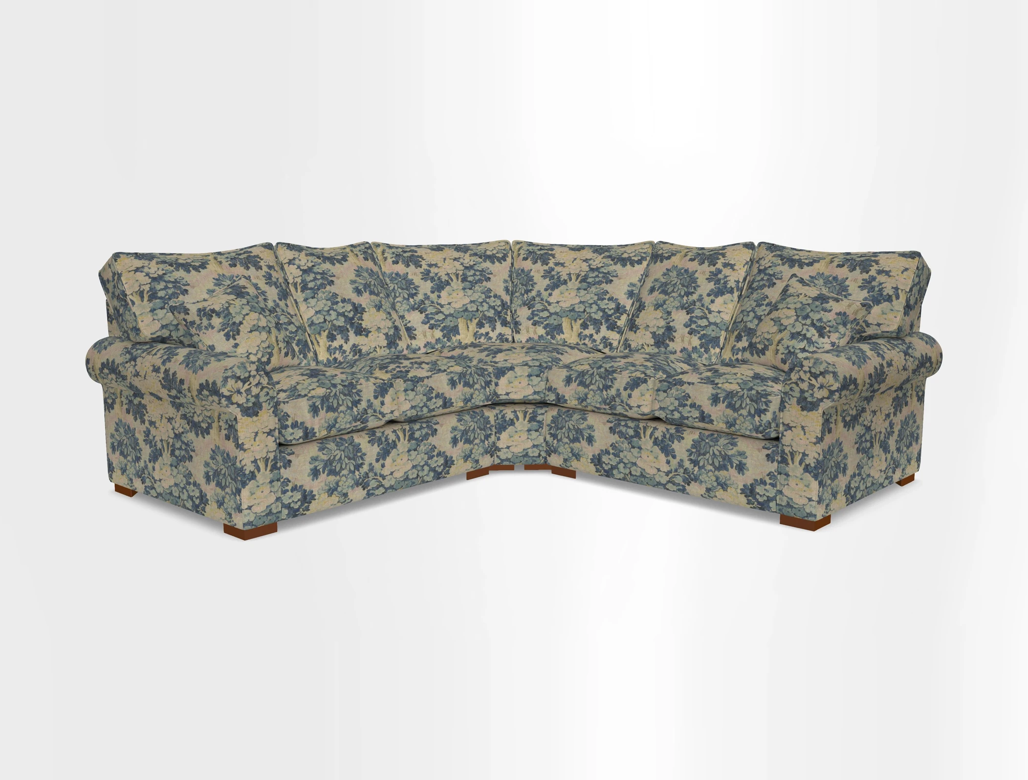 Upperton Corner Sofa RHF & LHF in Two Tone Plain Biscuit  - Loose cover option available