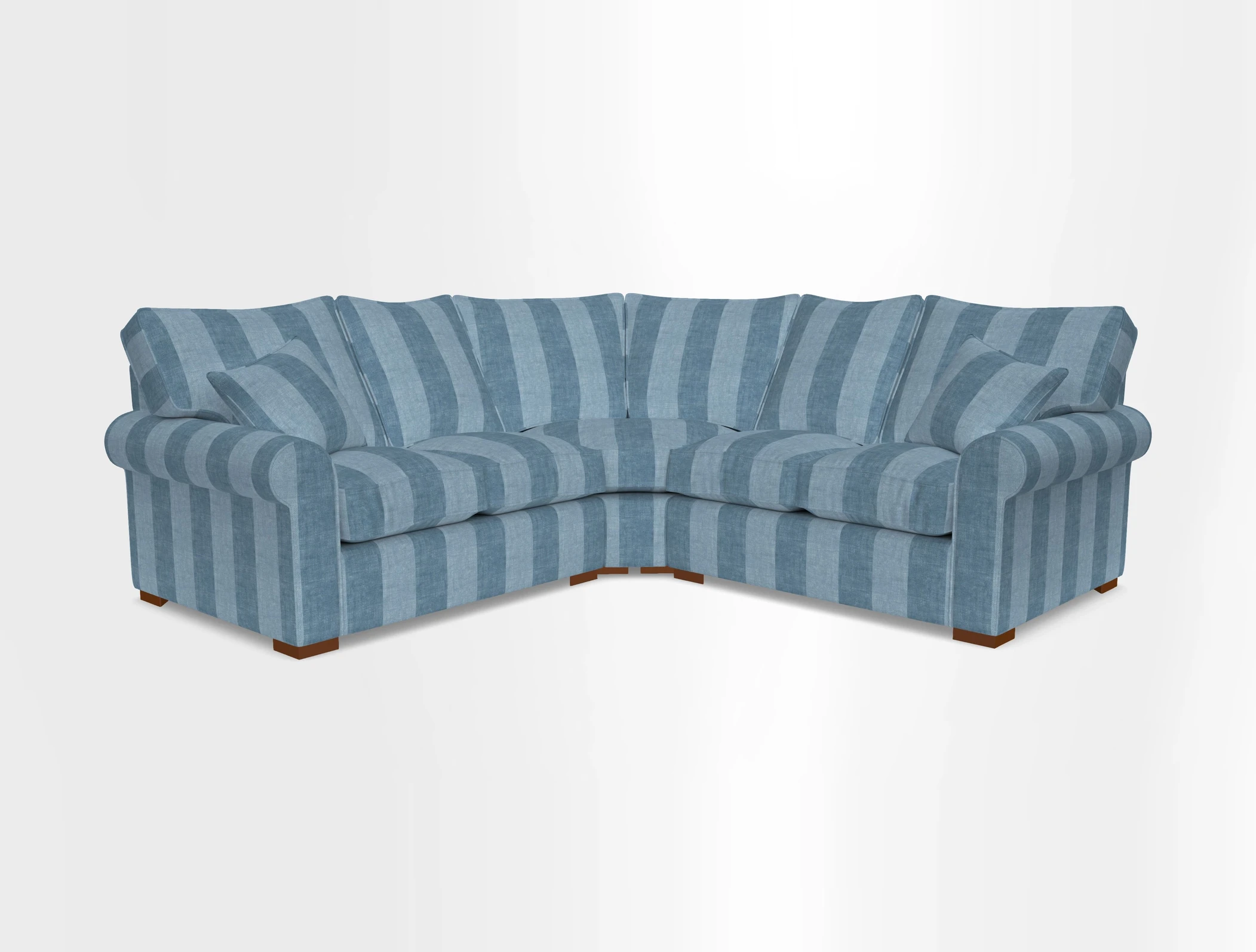 Upperton Corner Sofa RHF & LHF in Two Tone Plain Biscuit  - Loose cover option available