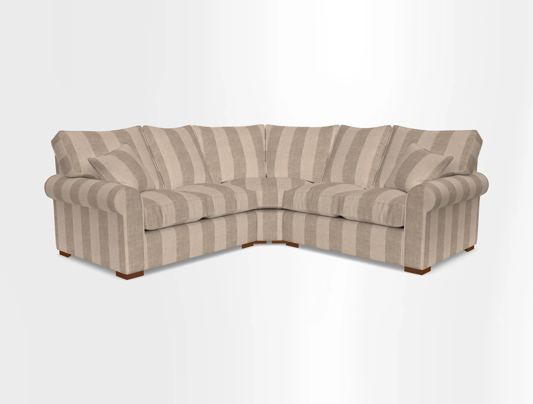 Upperton Corner Sofa RHF & LHF in Two Tone Plain Biscuit  - Loose cover option available