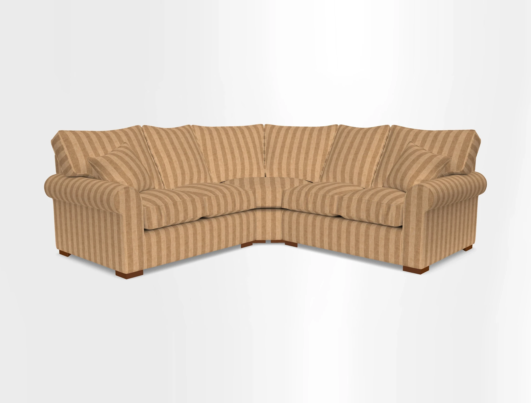 Upperton Corner Sofa RHF & LHF in Two Tone Plain Biscuit  - Loose cover option available