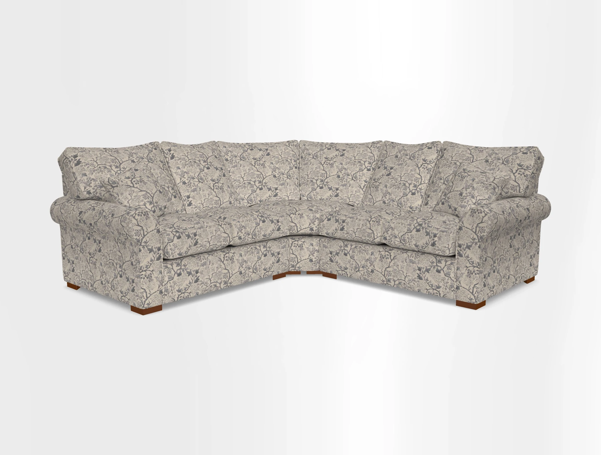 Upperton Corner Sofa RHF & LHF in Two Tone Plain Biscuit  - Loose cover option available