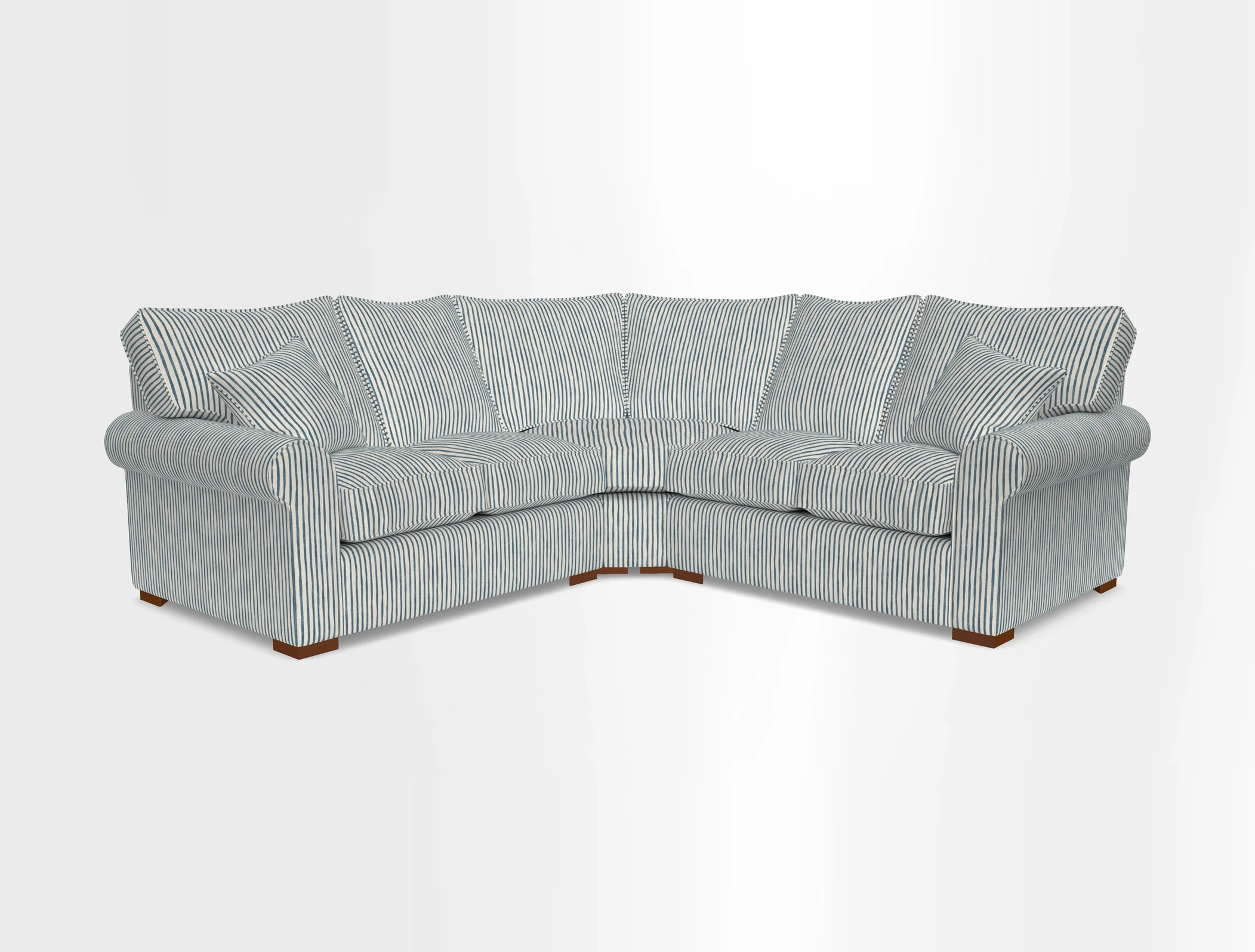 Upperton Corner Sofa RHF & LHF in Two Tone Plain Biscuit  - Loose cover option available