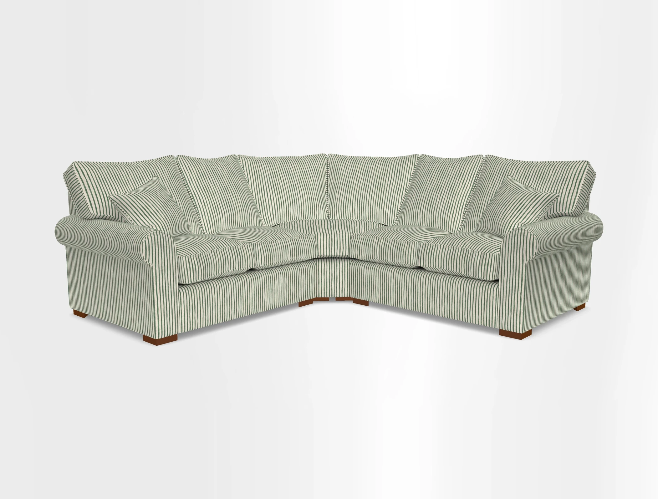 Upperton Corner Sofa RHF & LHF in Two Tone Plain Biscuit  - Loose cover option available
