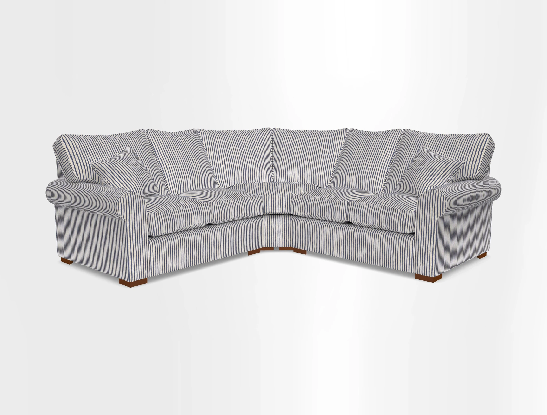 Upperton Corner Sofa RHF & LHF in Two Tone Plain Biscuit  - Loose cover option available