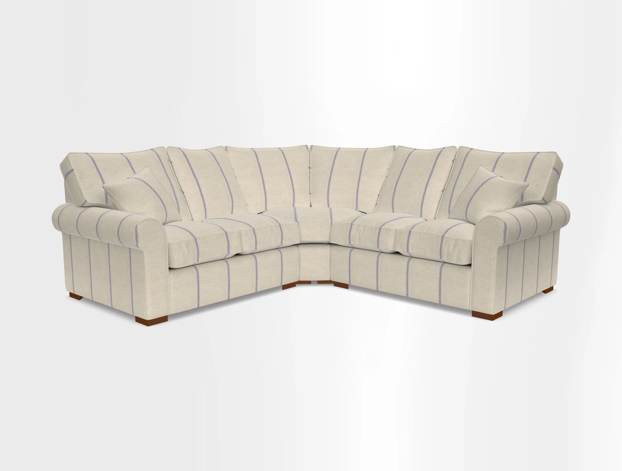 Upperton Corner Sofa RHF & LHF in Two Tone Plain Biscuit  - Loose cover option available