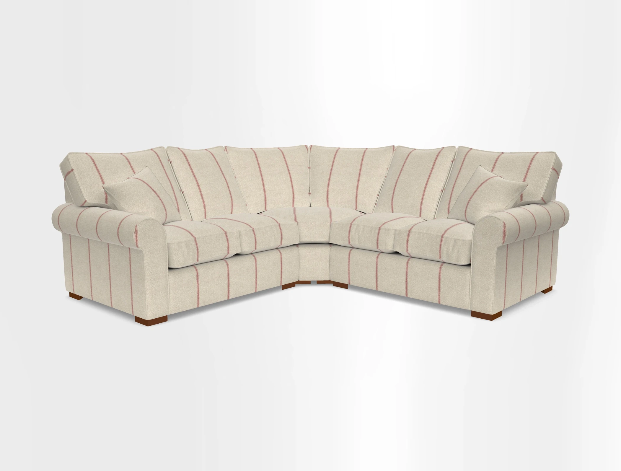 Upperton Corner Sofa RHF & LHF in Two Tone Plain Biscuit  - Loose cover option available