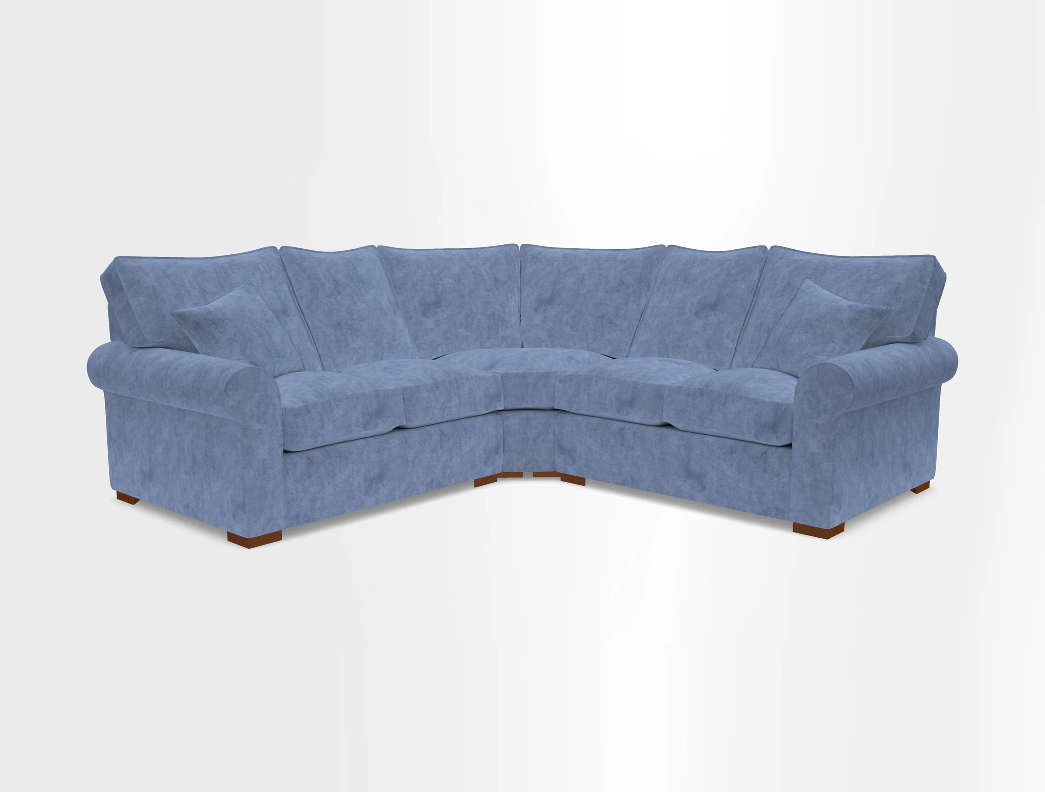Upperton Corner Sofa RHF & LHF in Two Tone Plain Biscuit  - Loose cover option available