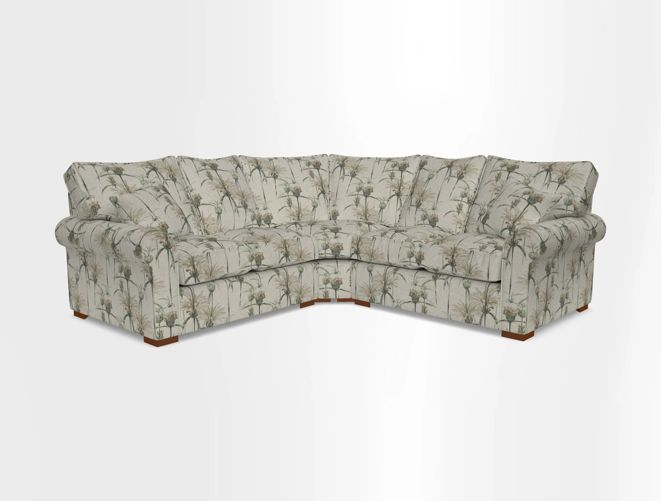 Upperton Corner Sofa RHF & LHF in Two Tone Plain Biscuit  - Loose cover option available