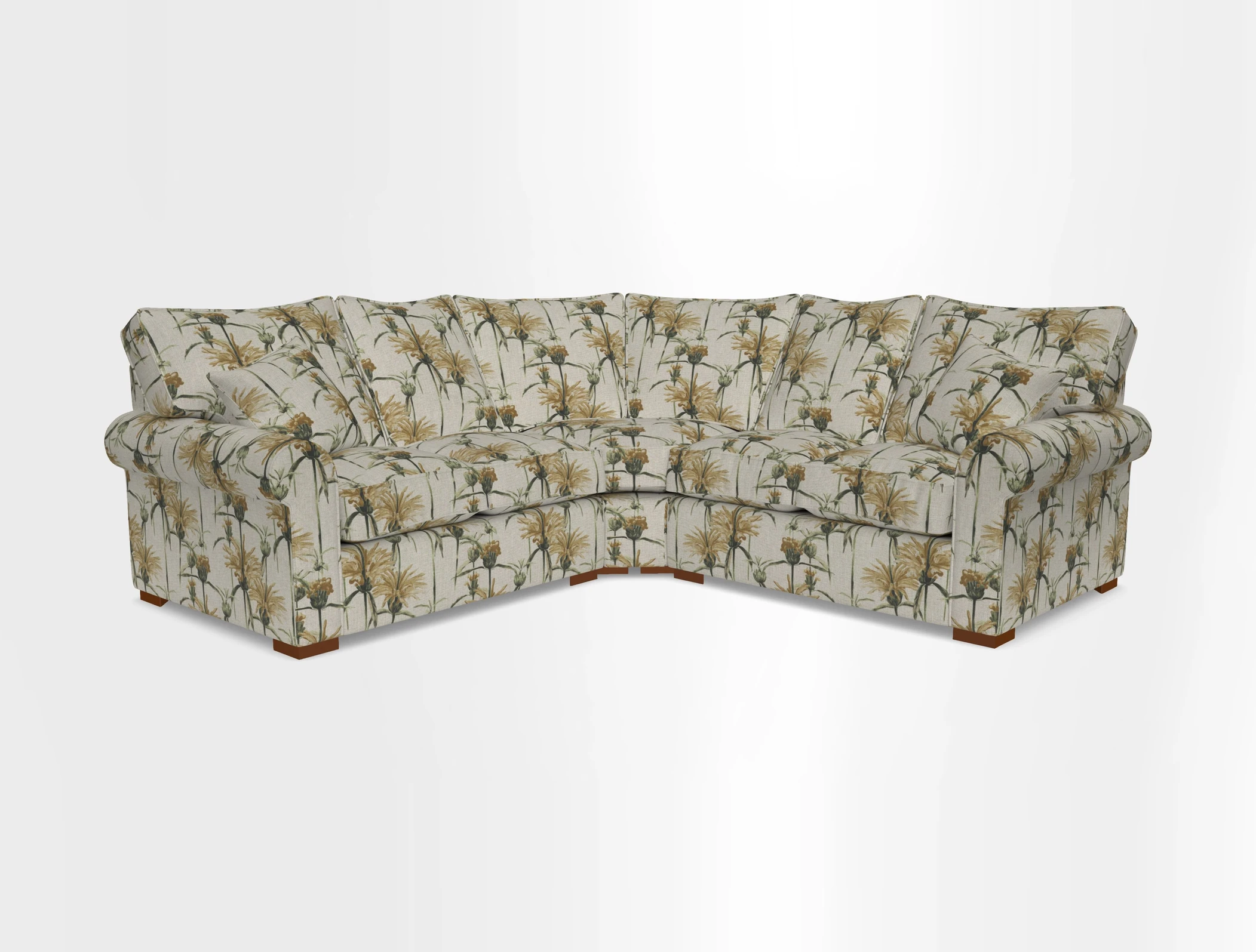 Upperton Corner Sofa RHF & LHF in Two Tone Plain Biscuit  - Loose cover option available
